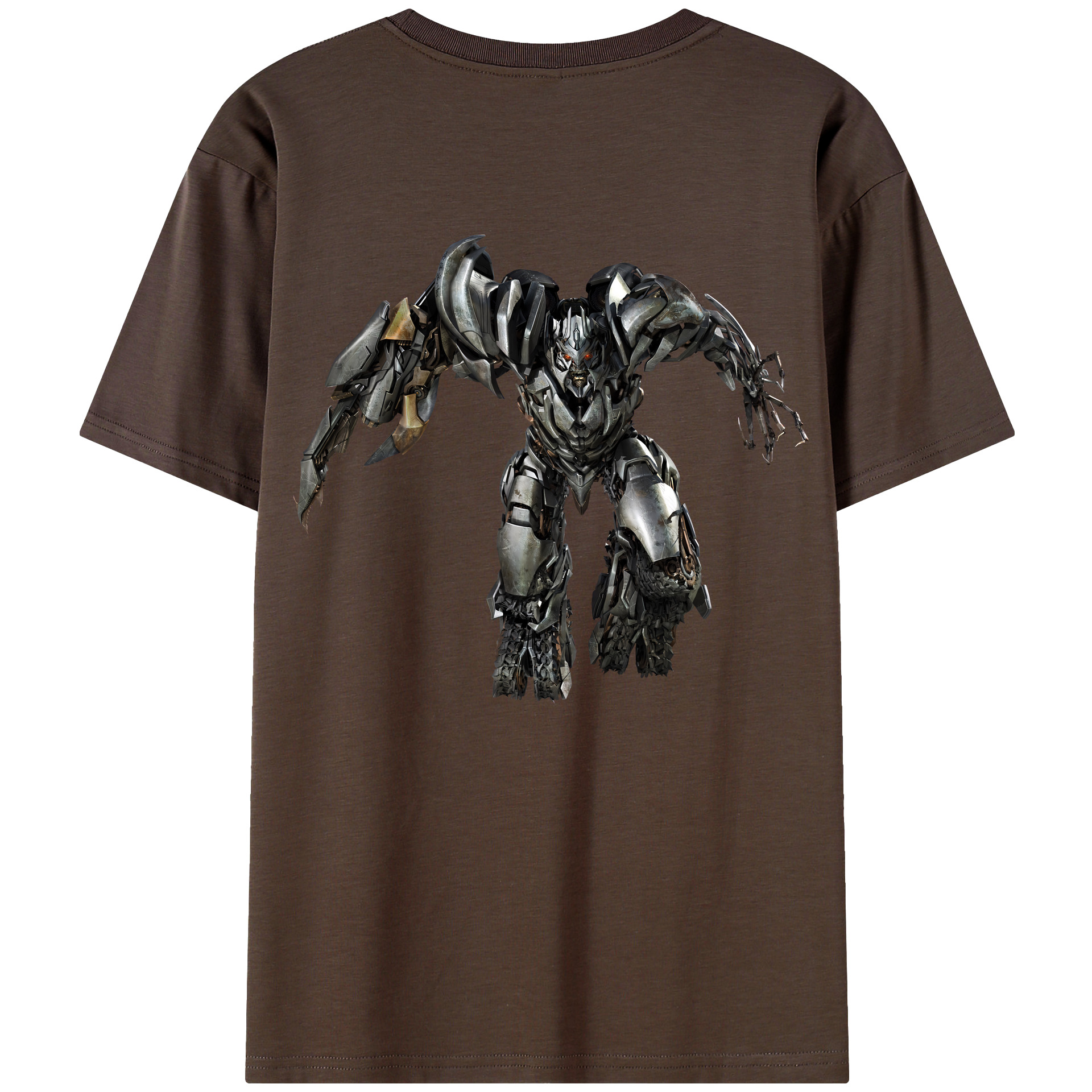 （画像用） Transformers トランスフォーマー 綿100％半袖Tシャツ（背面プリント）