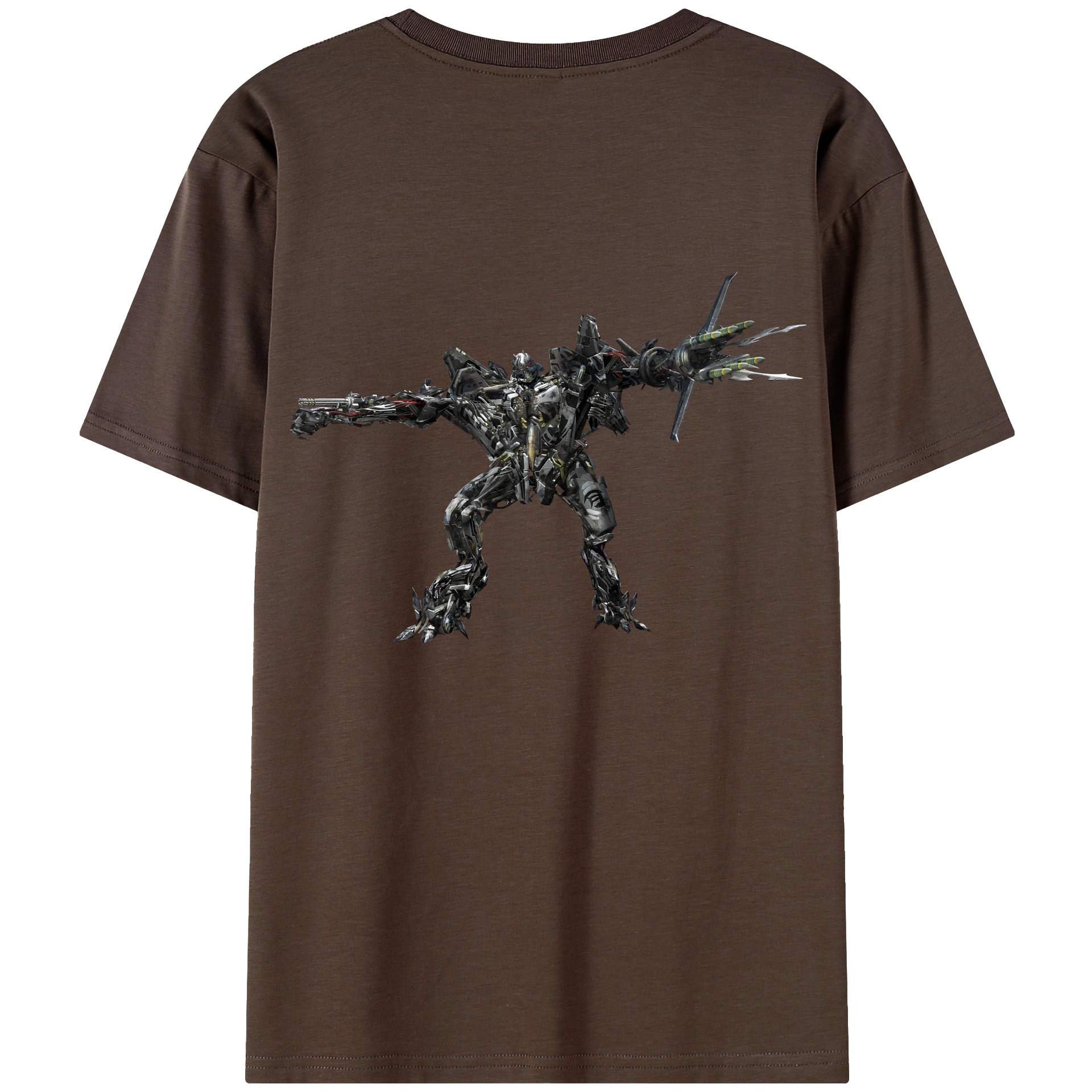 （画像用） Transformers トランスフォーマー 綿100％半袖Tシャツ（背面プリント）