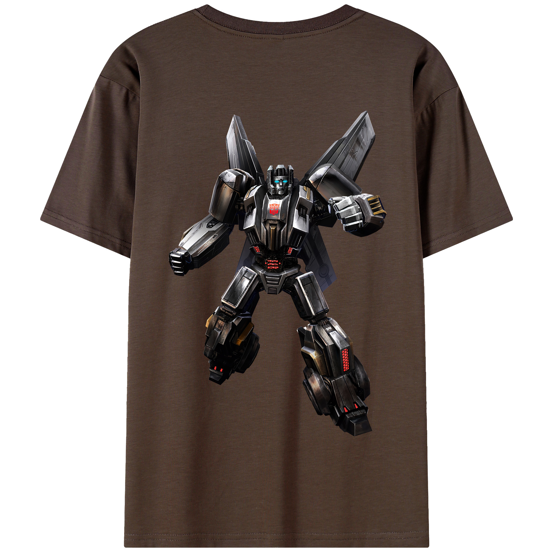 （画像用） Transformers トランスフォーマー 綿100％半袖Tシャツ（背面プリント）
