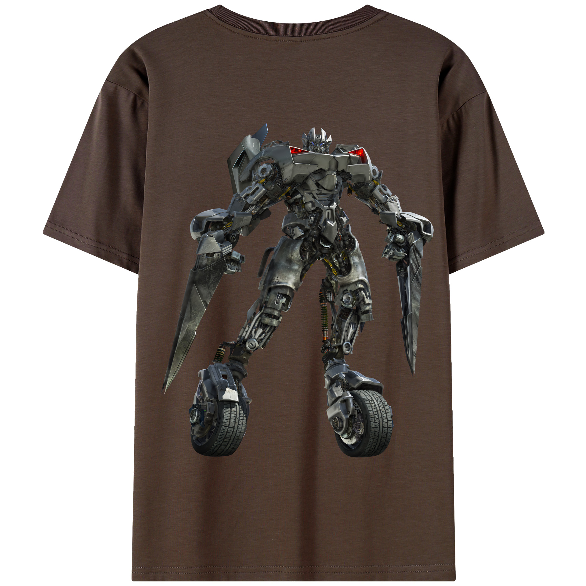 （画像用） Transformers トランスフォーマー 綿100％半袖Tシャツ（背面プリント）