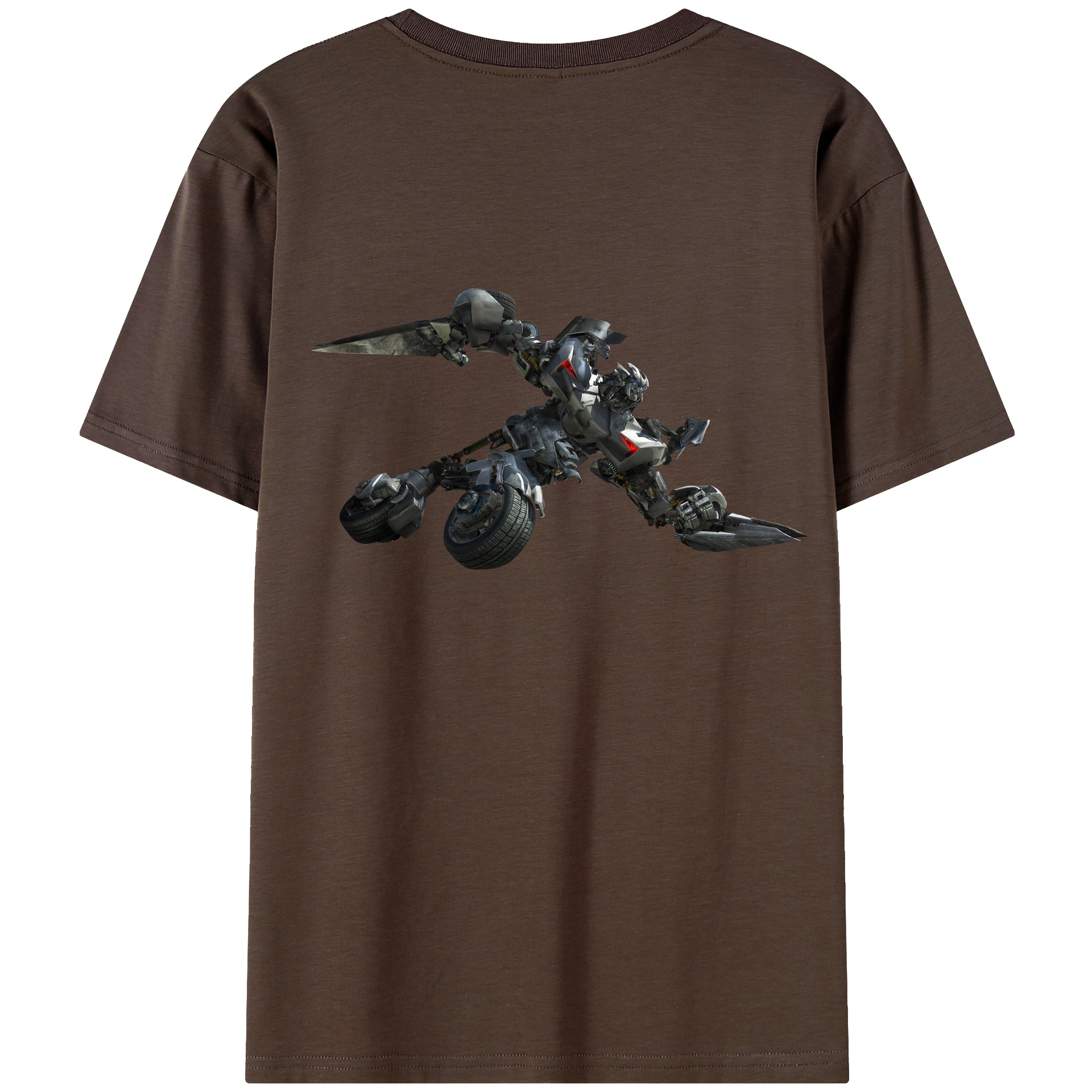 （画像用） Transformers トランスフォーマー 綿100％半袖Tシャツ（背面プリント）
