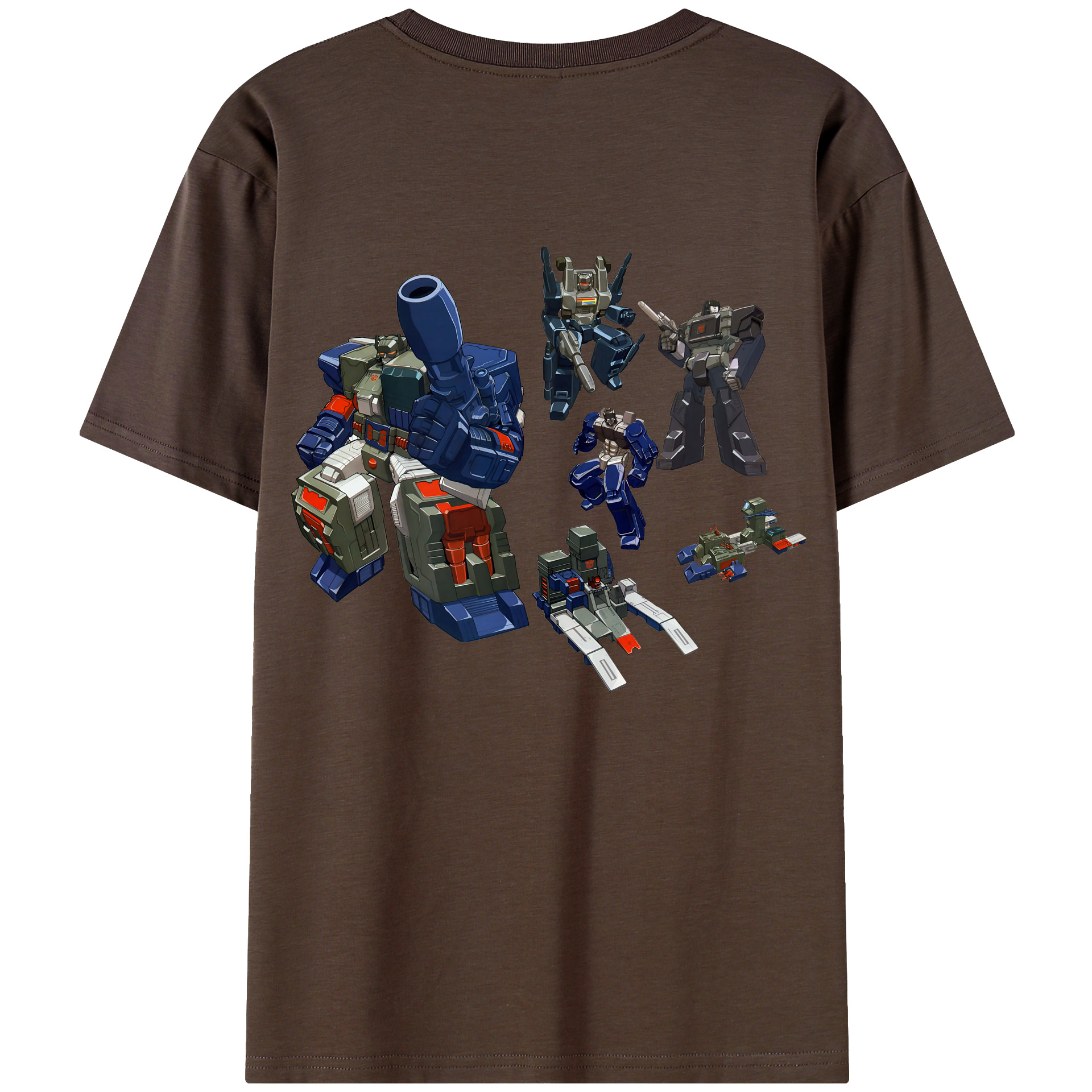 （画像用） Transformers トランスフォーマー 綿100％半袖Tシャツ（背面プリント）