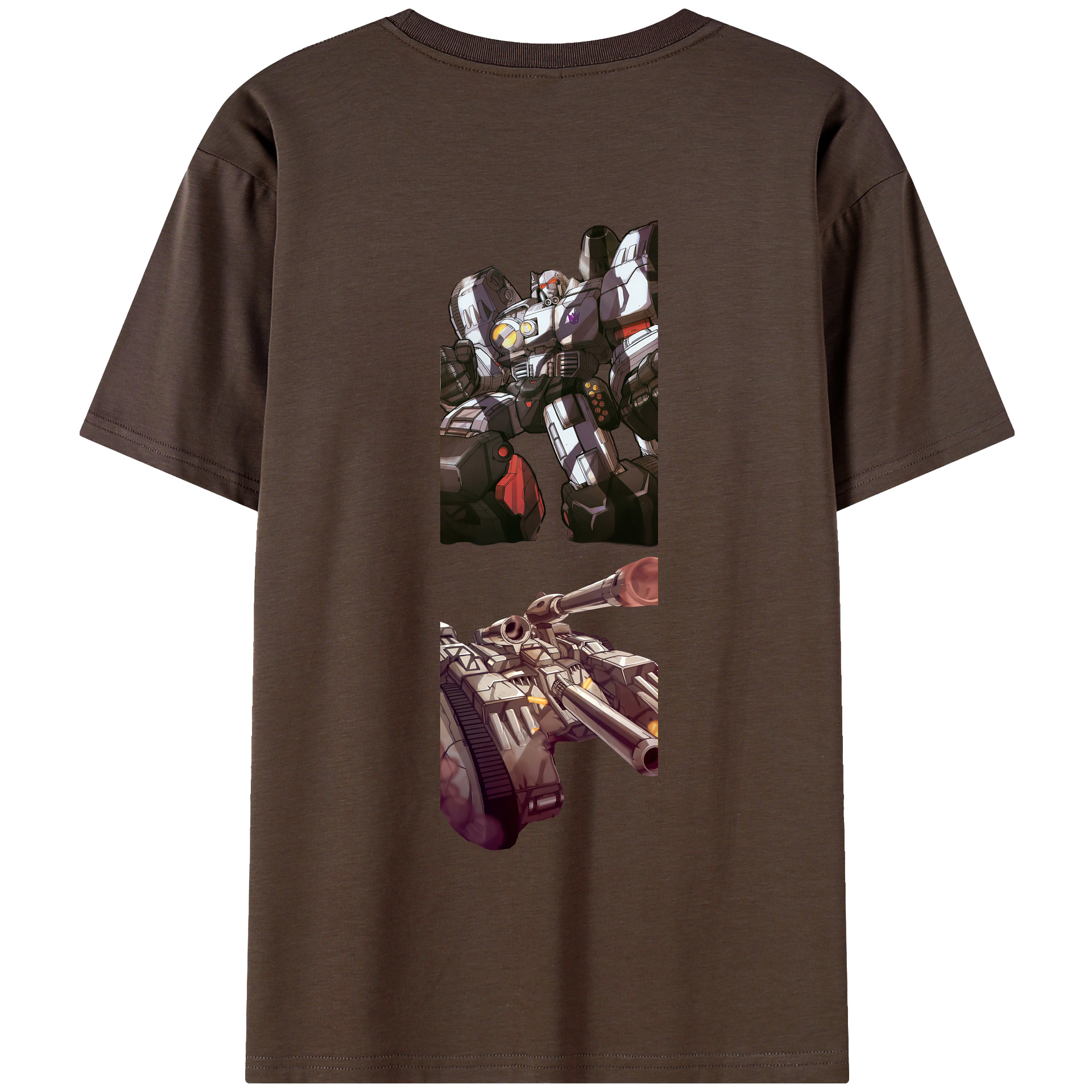 （画像用） Transformers トランスフォーマー 綿100％半袖Tシャツ（背面プリント）