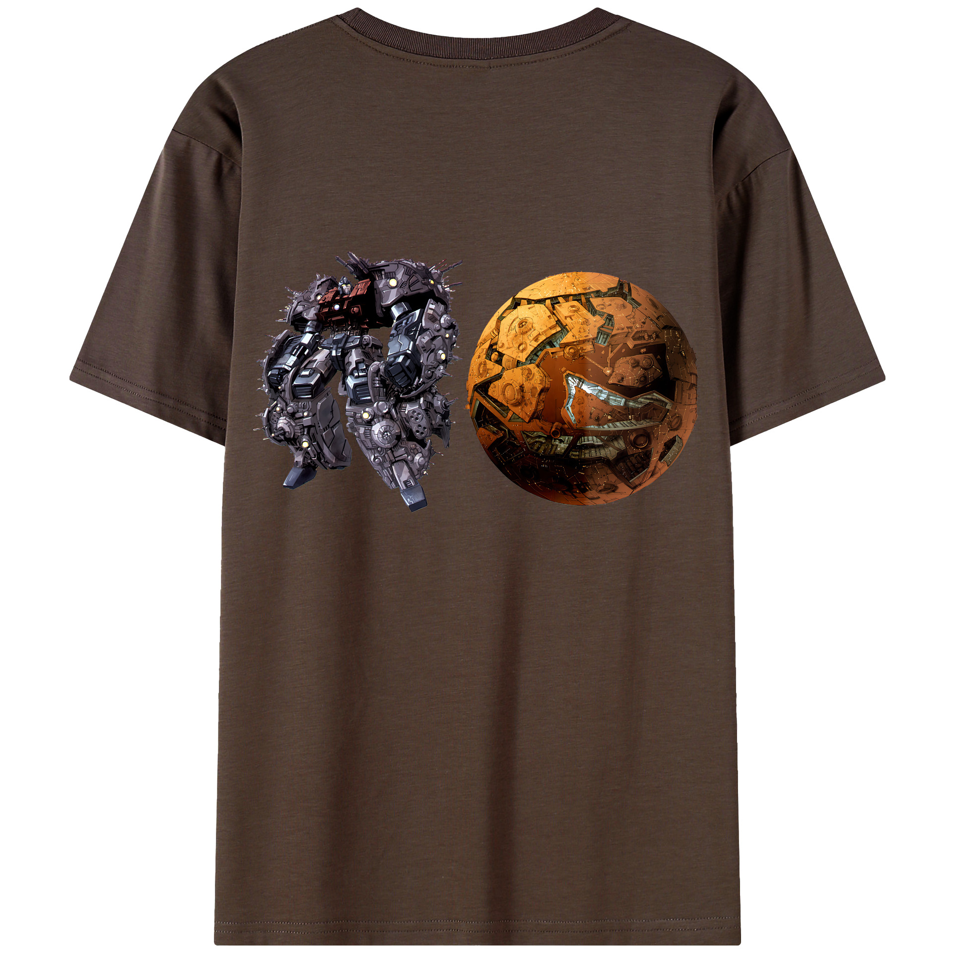 （画像用） Transformers トランスフォーマー 綿100％半袖Tシャツ（背面プリント）