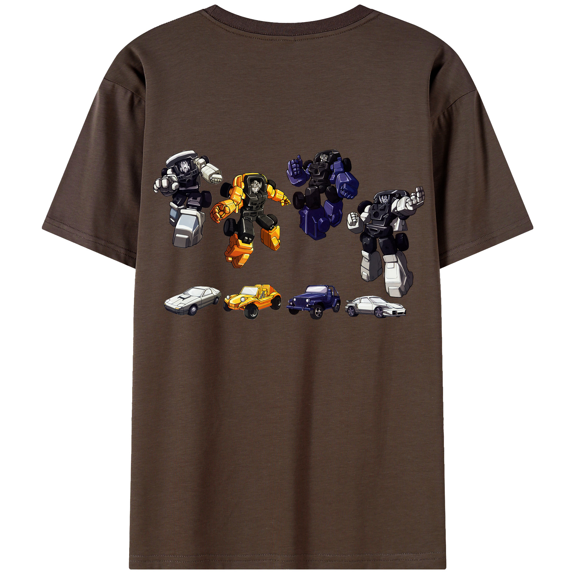 （画像用） Transformers トランスフォーマー 綿100％半袖Tシャツ（背面プリント）