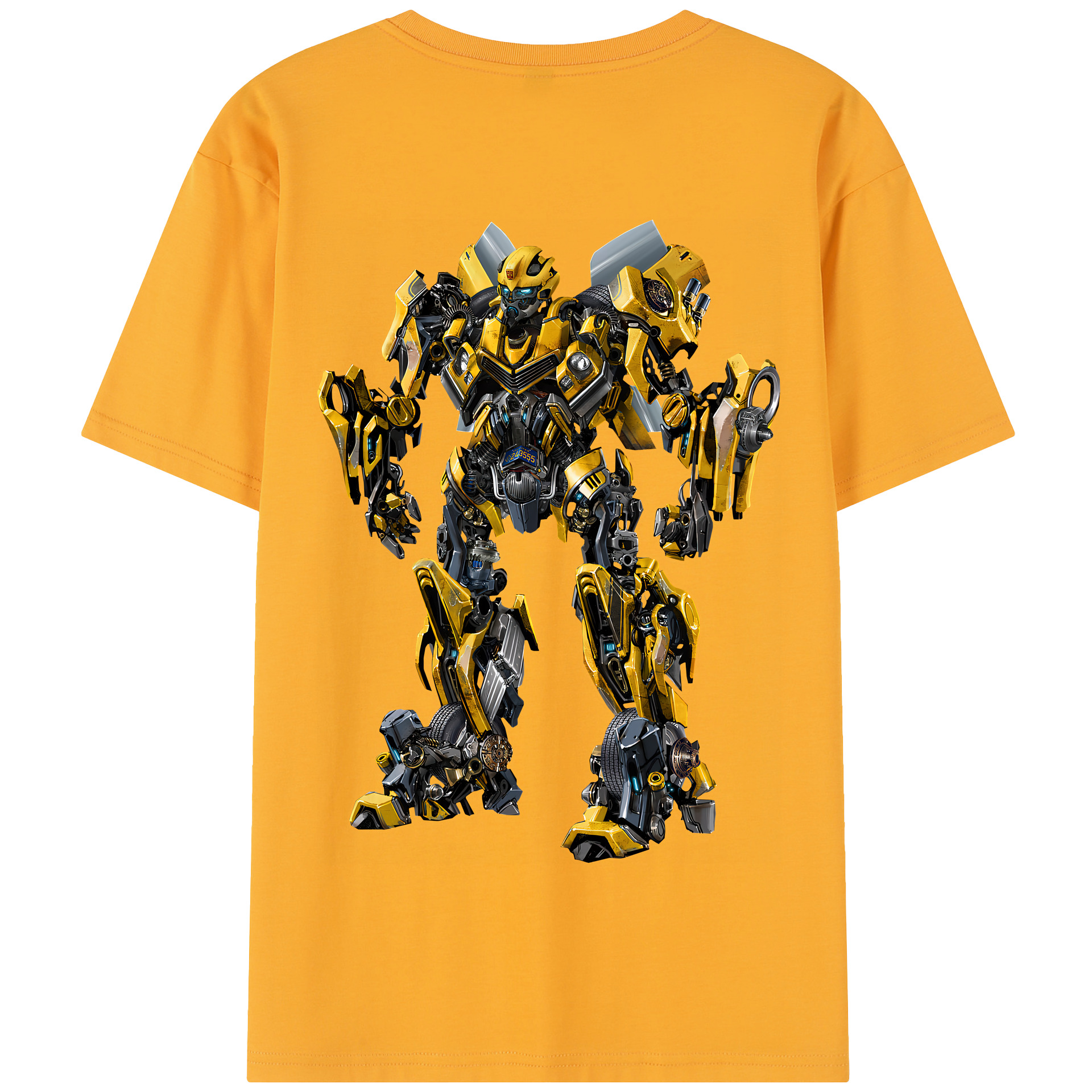 （画像用） Transformers トランスフォーマー 綿100％半袖Tシャツ（背面プリント）