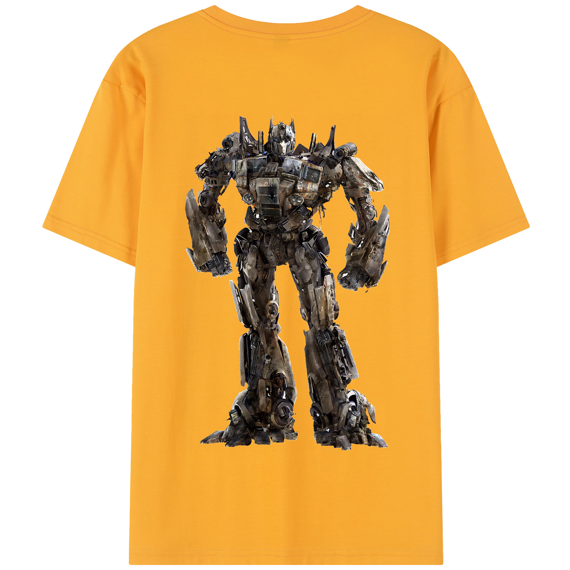 （画像用） Transformers トランスフォーマー 綿100％半袖Tシャツ（背面プリント）