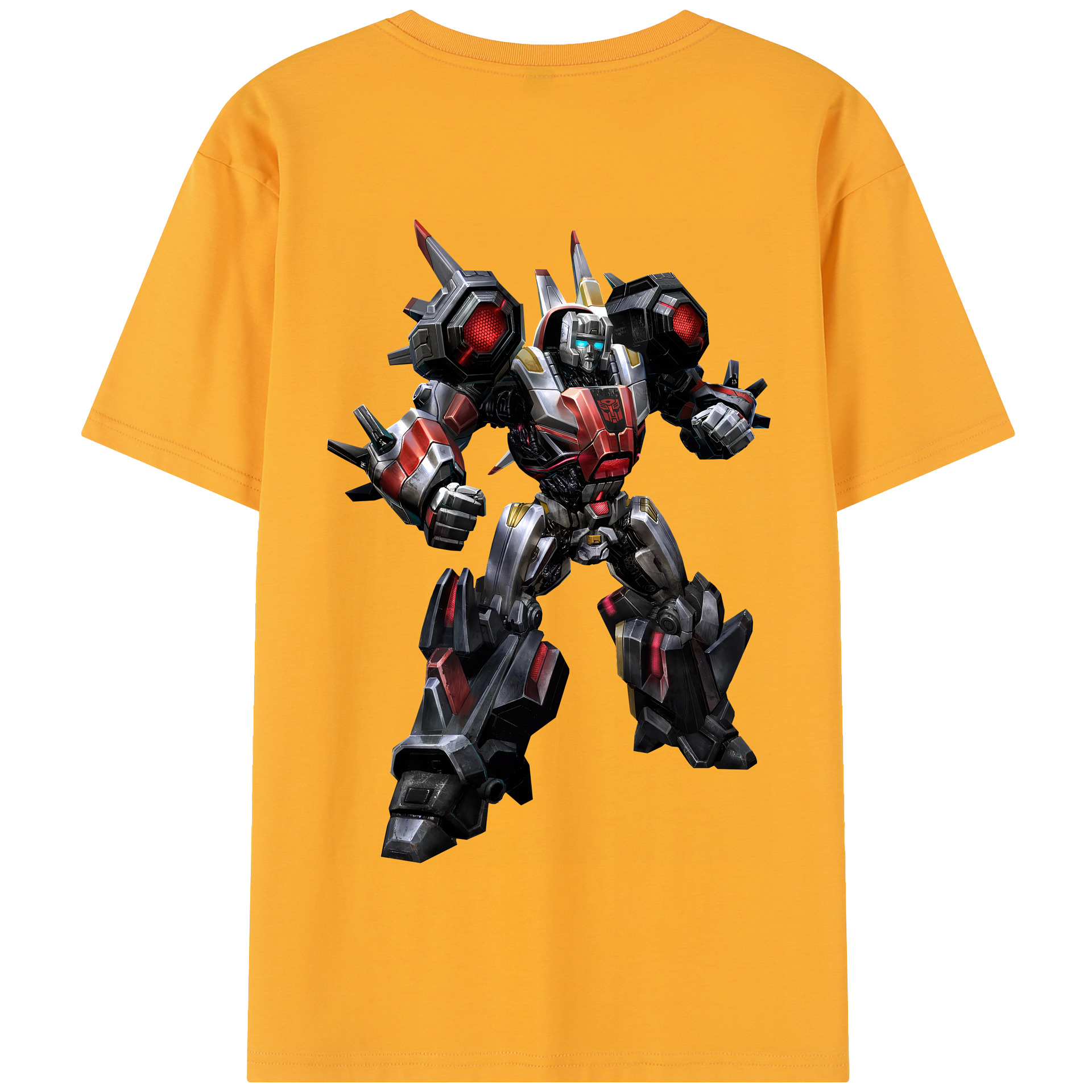 （画像用） Transformers トランスフォーマー 綿100％半袖Tシャツ（背面プリント）