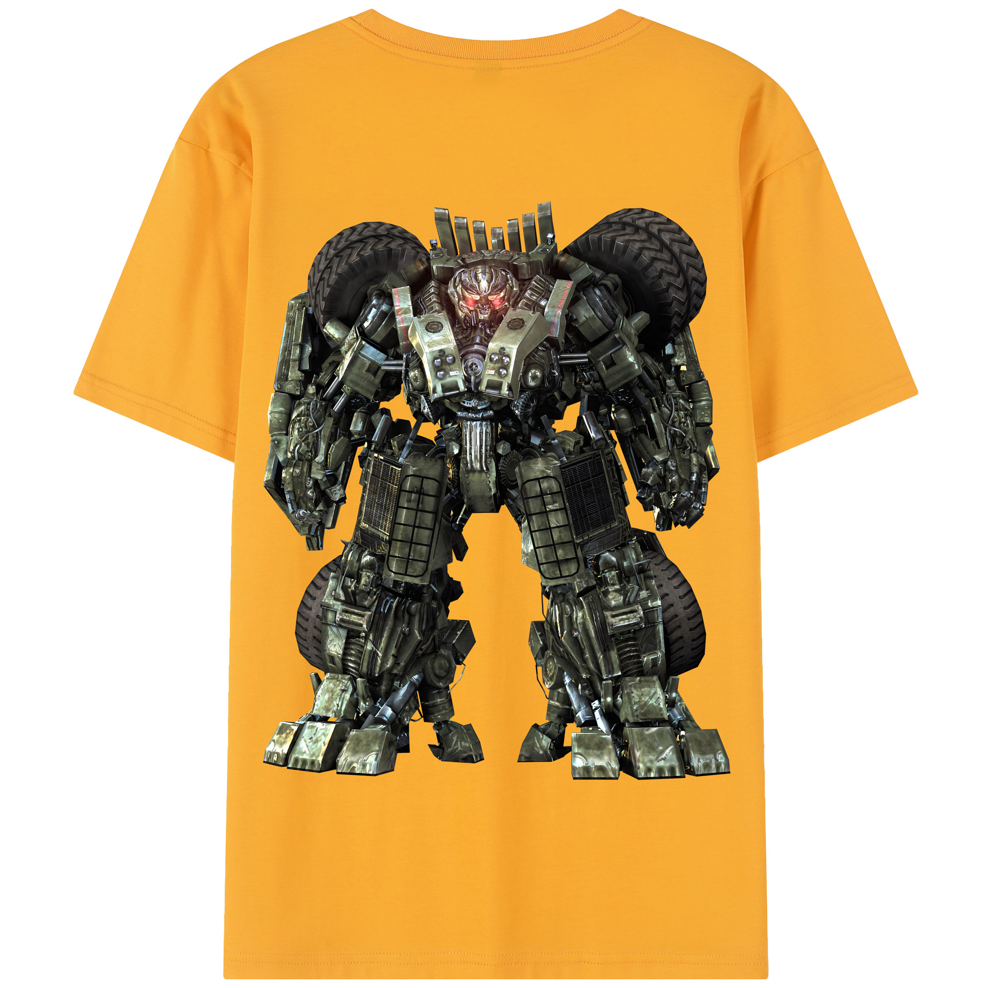 （画像用） Transformers トランスフォーマー 綿100％半袖Tシャツ（背面プリント）