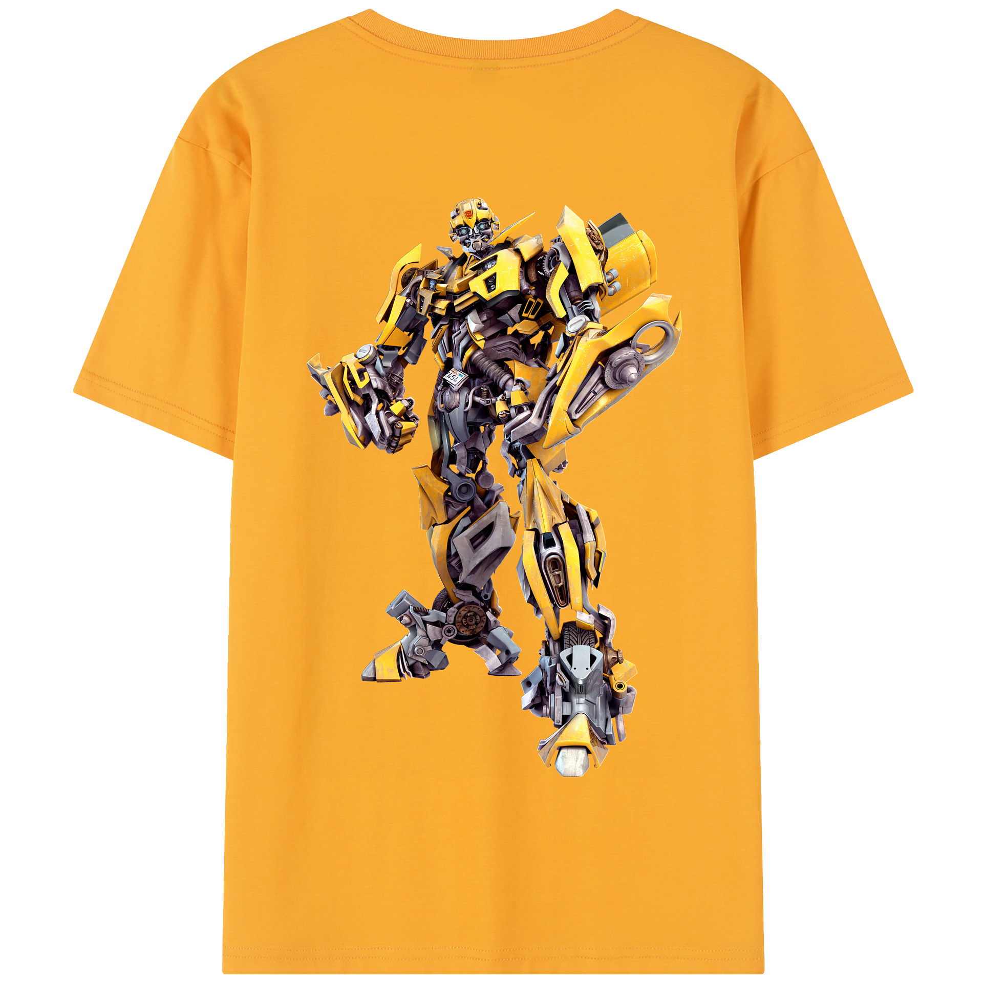 （画像用） Transformers トランスフォーマー 綿100％半袖Tシャツ（背面プリント）