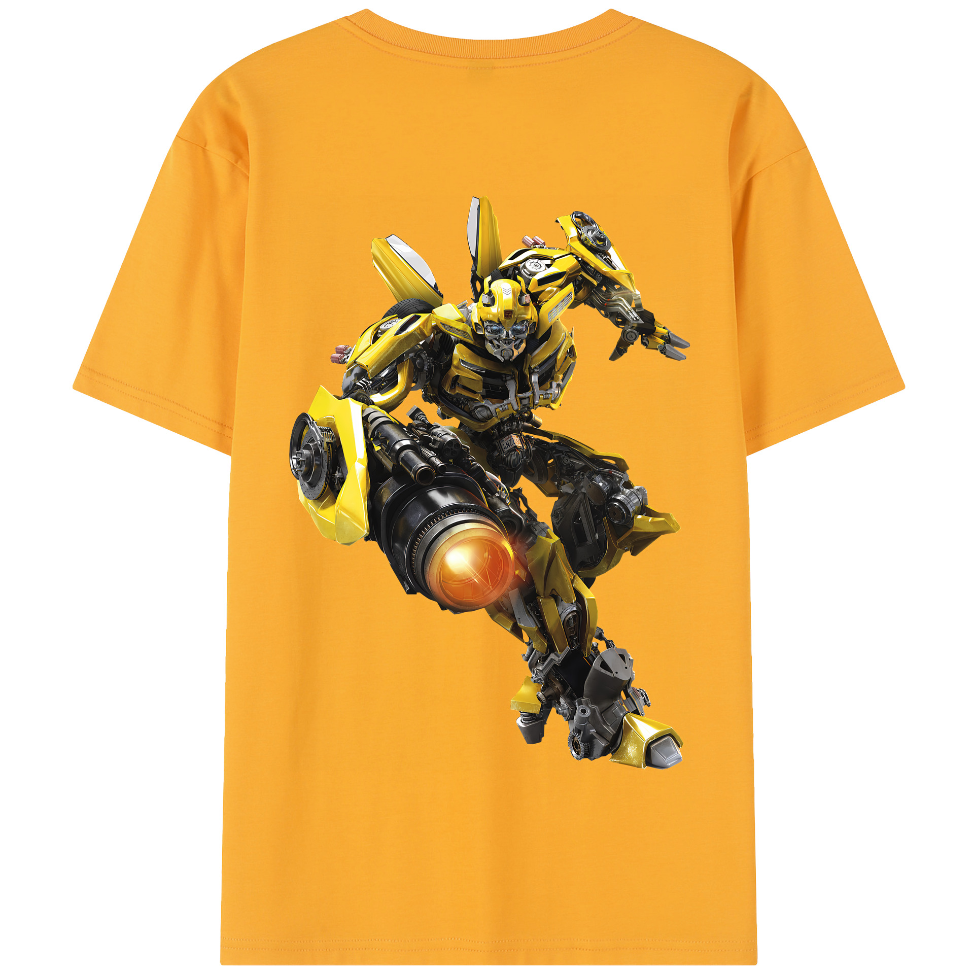 （画像用） Transformers トランスフォーマー 綿100％半袖Tシャツ（背面プリント）