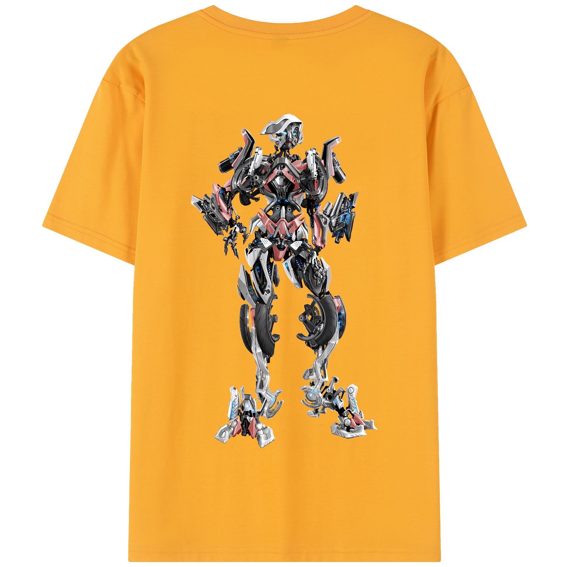 （画像用） Transformers トランスフォーマー 綿100％半袖Tシャツ（背面プリント）