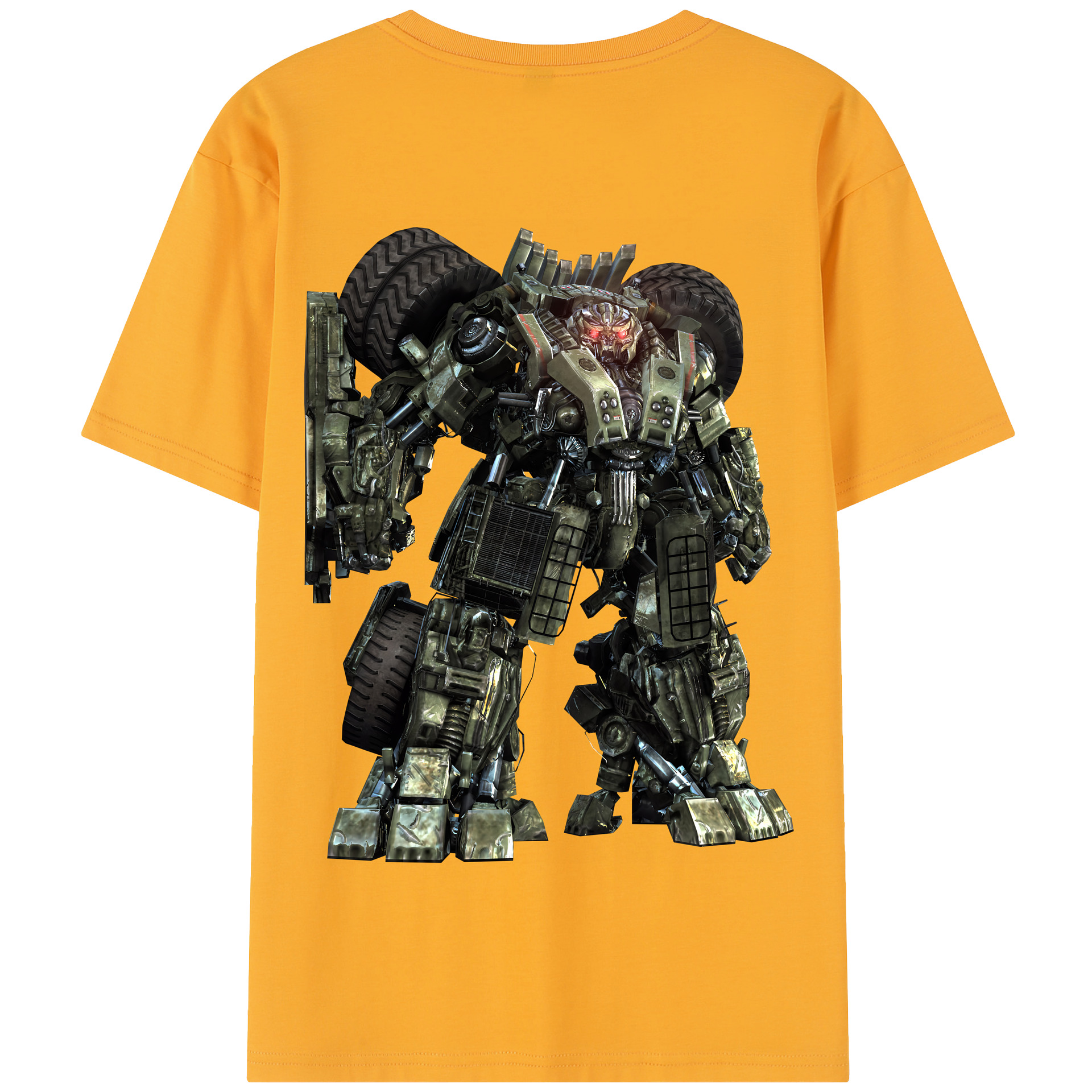 （画像用） Transformers トランスフォーマー 綿100％半袖Tシャツ（背面プリント）