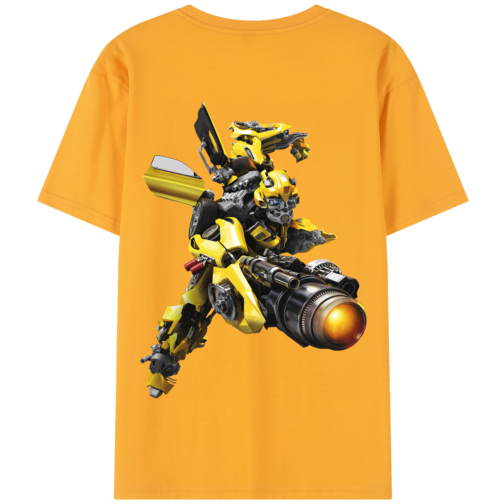 （画像用） Transformers トランスフォーマー 綿100％半袖Tシャツ（背面プリント）