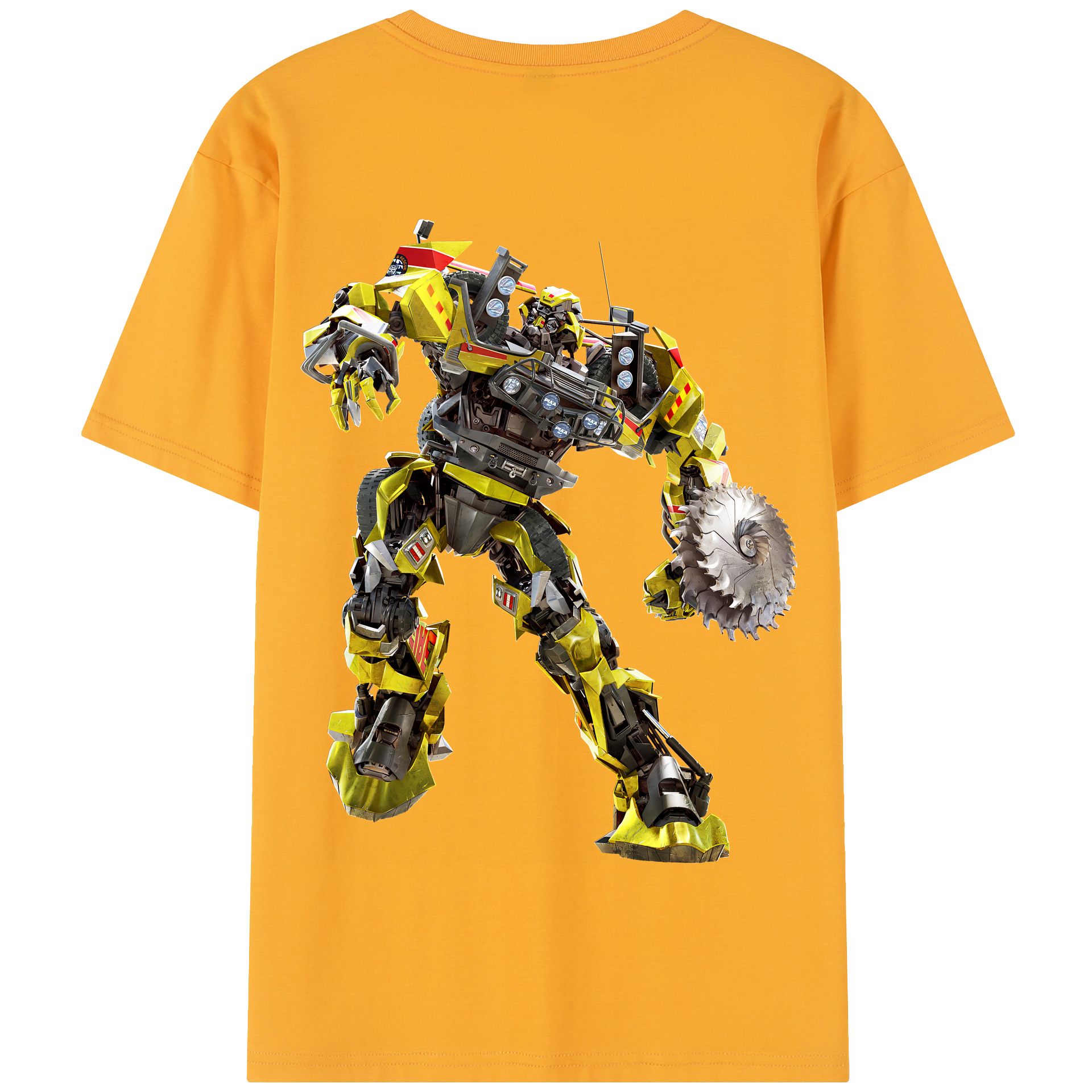 （画像用） Transformers トランスフォーマー 綿100％半袖Tシャツ（背面プリント）