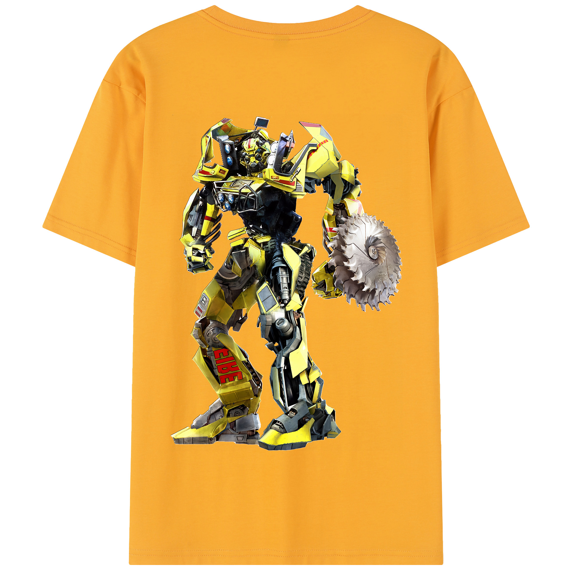 （画像用） Transformers トランスフォーマー 綿100％半袖Tシャツ（背面プリント）