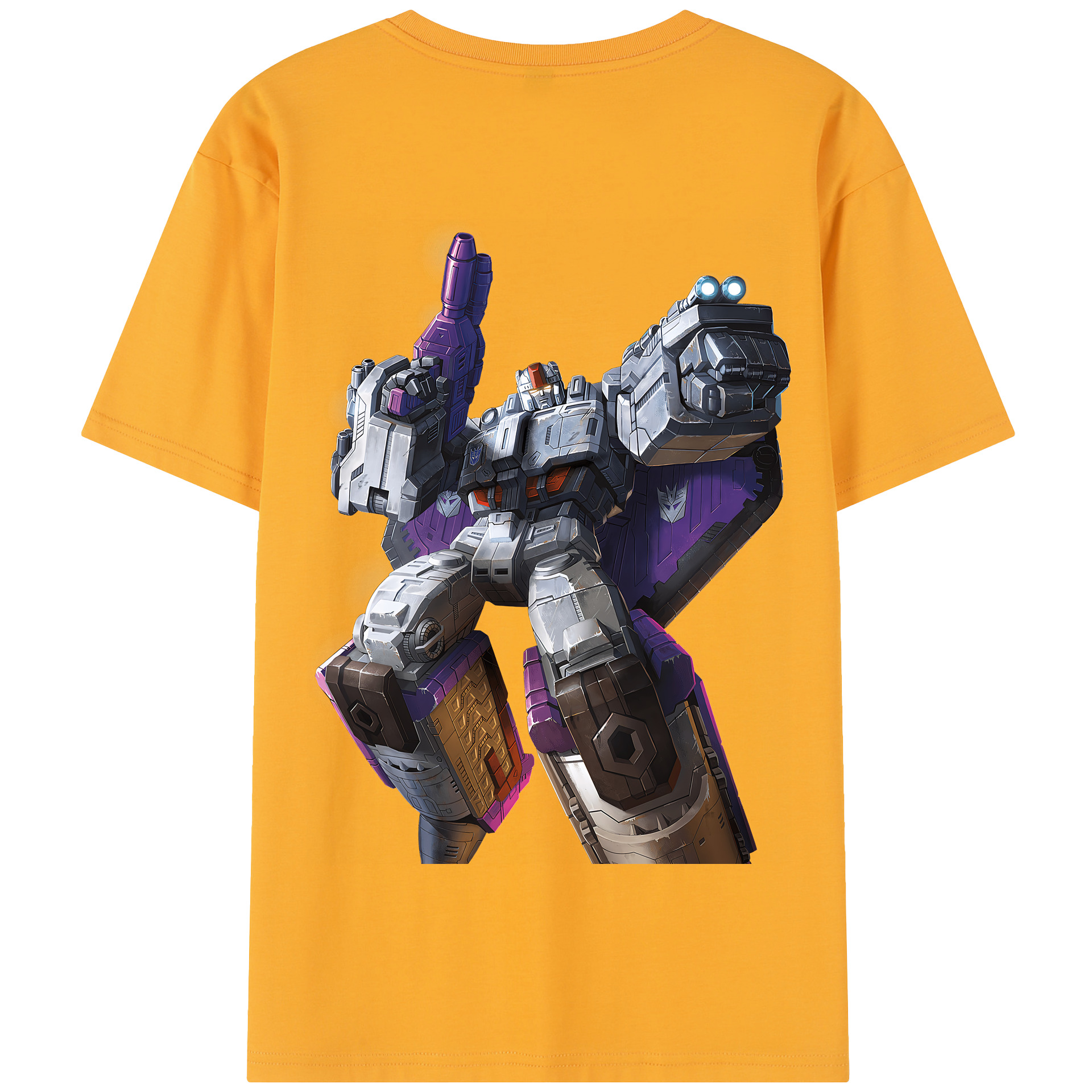（画像用） Transformers トランスフォーマー 綿100％半袖Tシャツ（背面プリント）