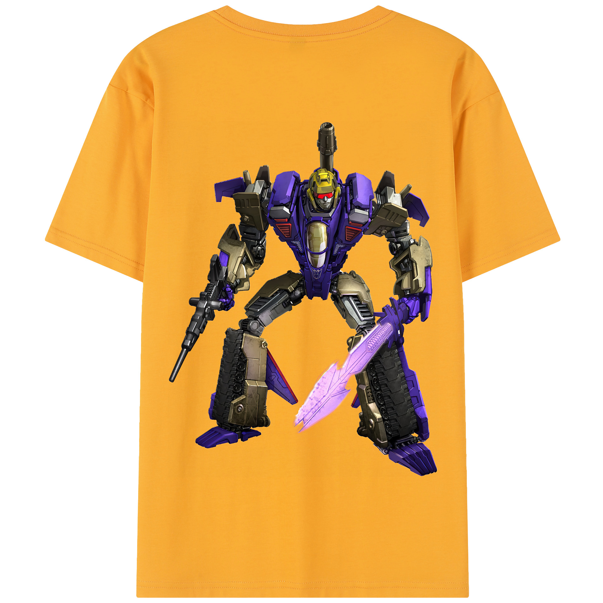 （画像用） Transformers トランスフォーマー 綿100％半袖Tシャツ（背面プリント）