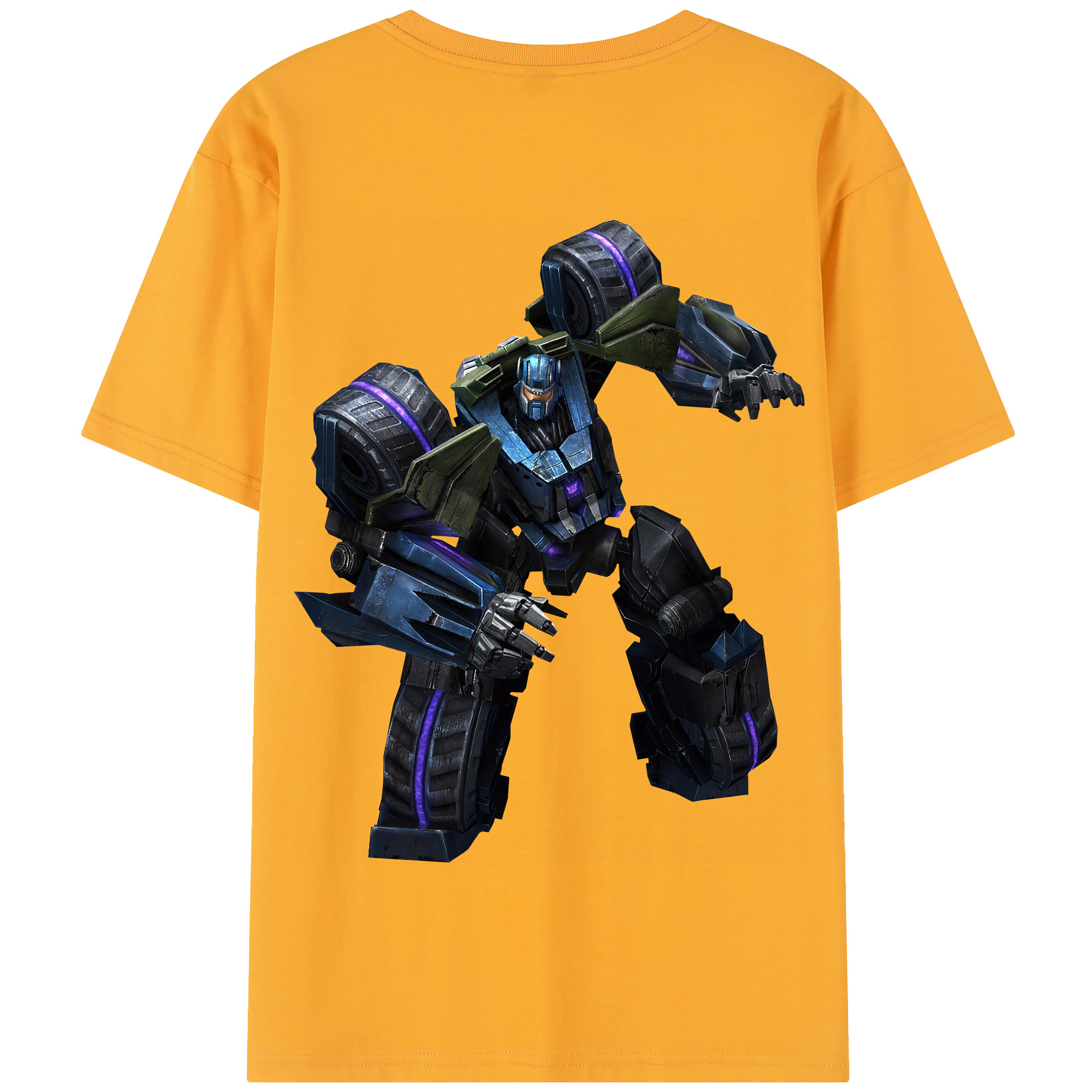 （画像用） Transformers トランスフォーマー 綿100％半袖Tシャツ（背面プリント）