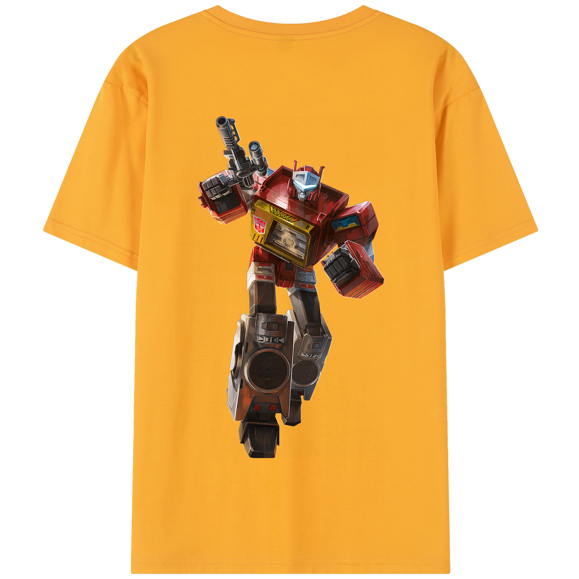 （画像用） Transformers トランスフォーマー 綿100％半袖Tシャツ（背面プリント）