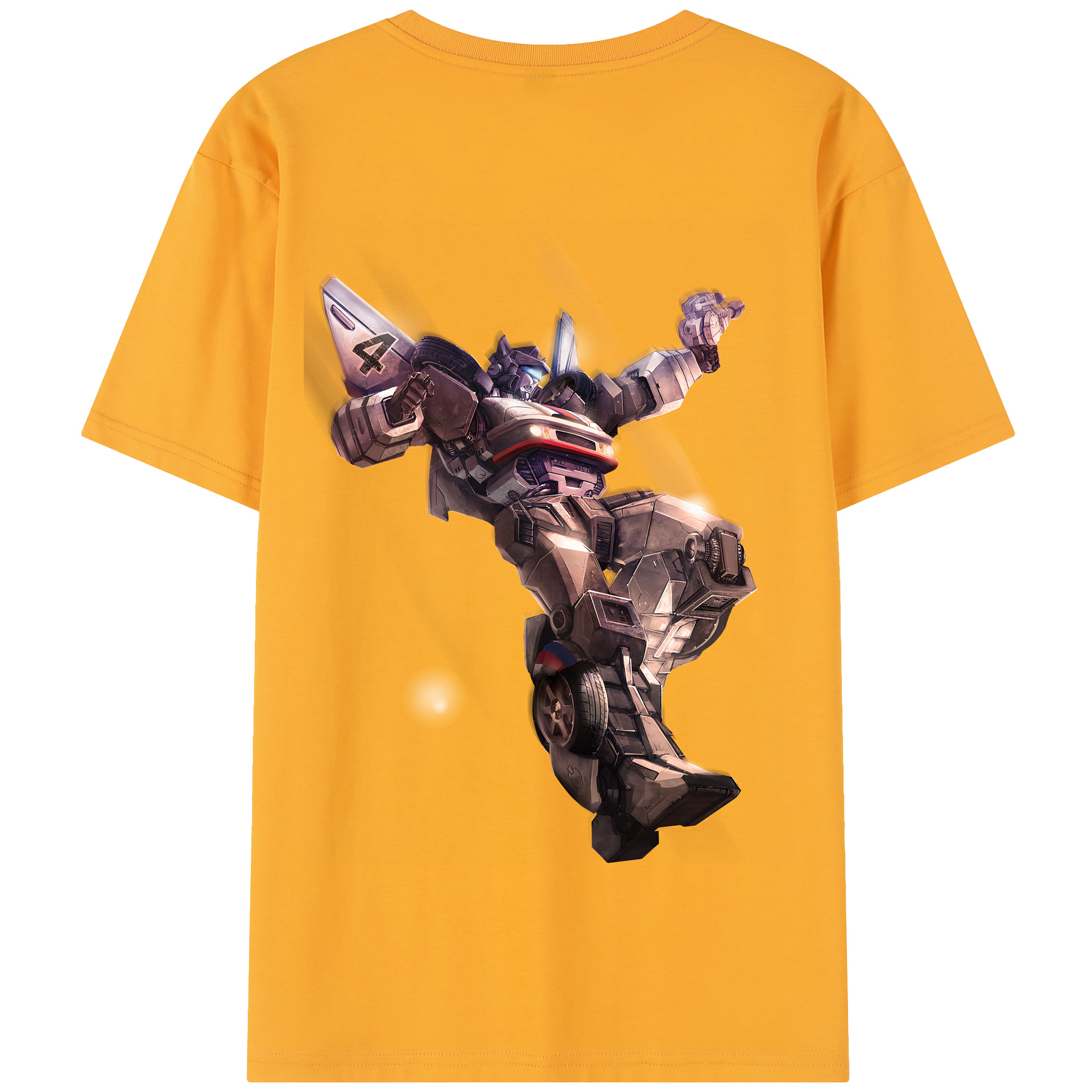 （画像用） Transformers トランスフォーマー 綿100％半袖Tシャツ（背面プリント）