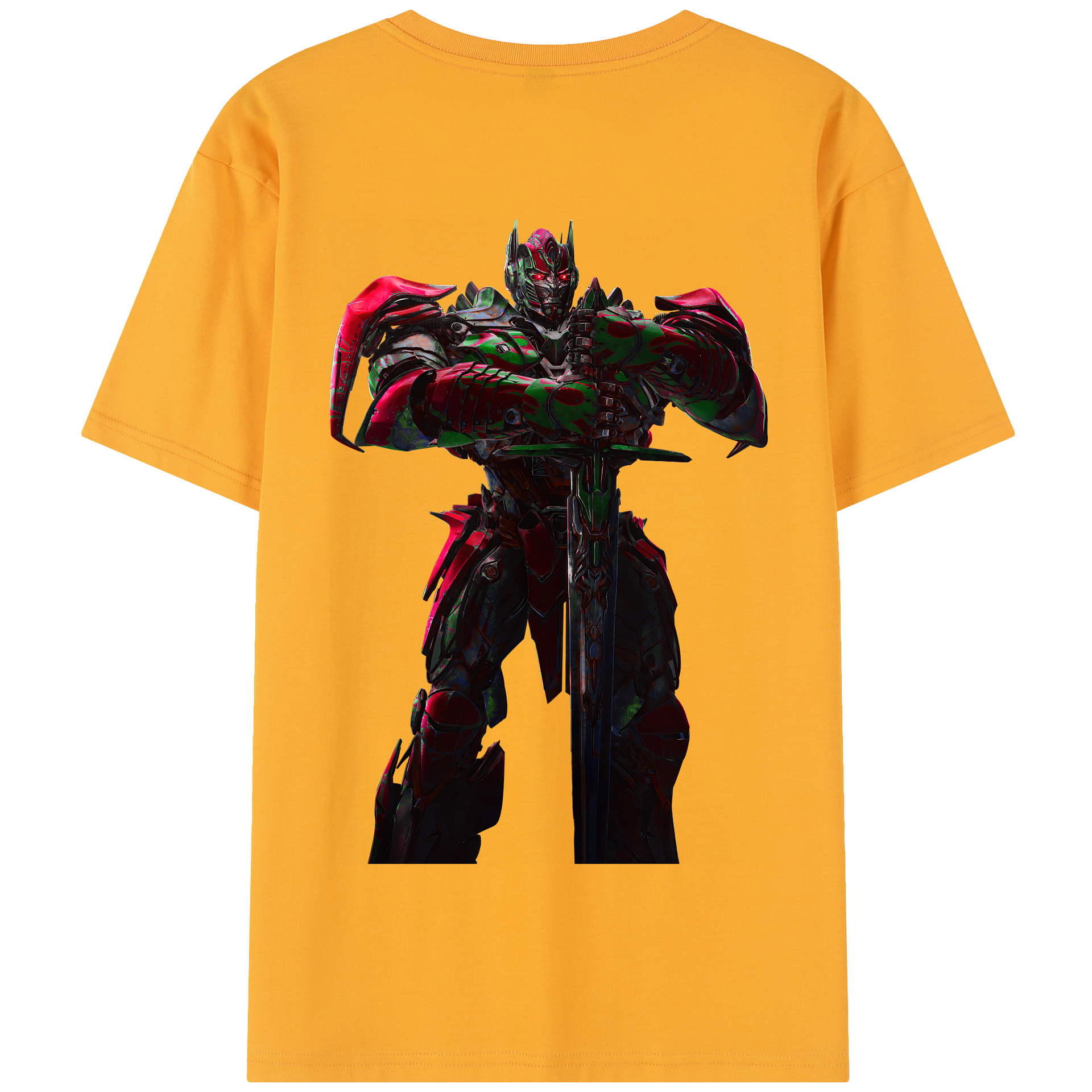 （画像用） Transformers トランスフォーマー 綿100％半袖Tシャツ（背面プリント）