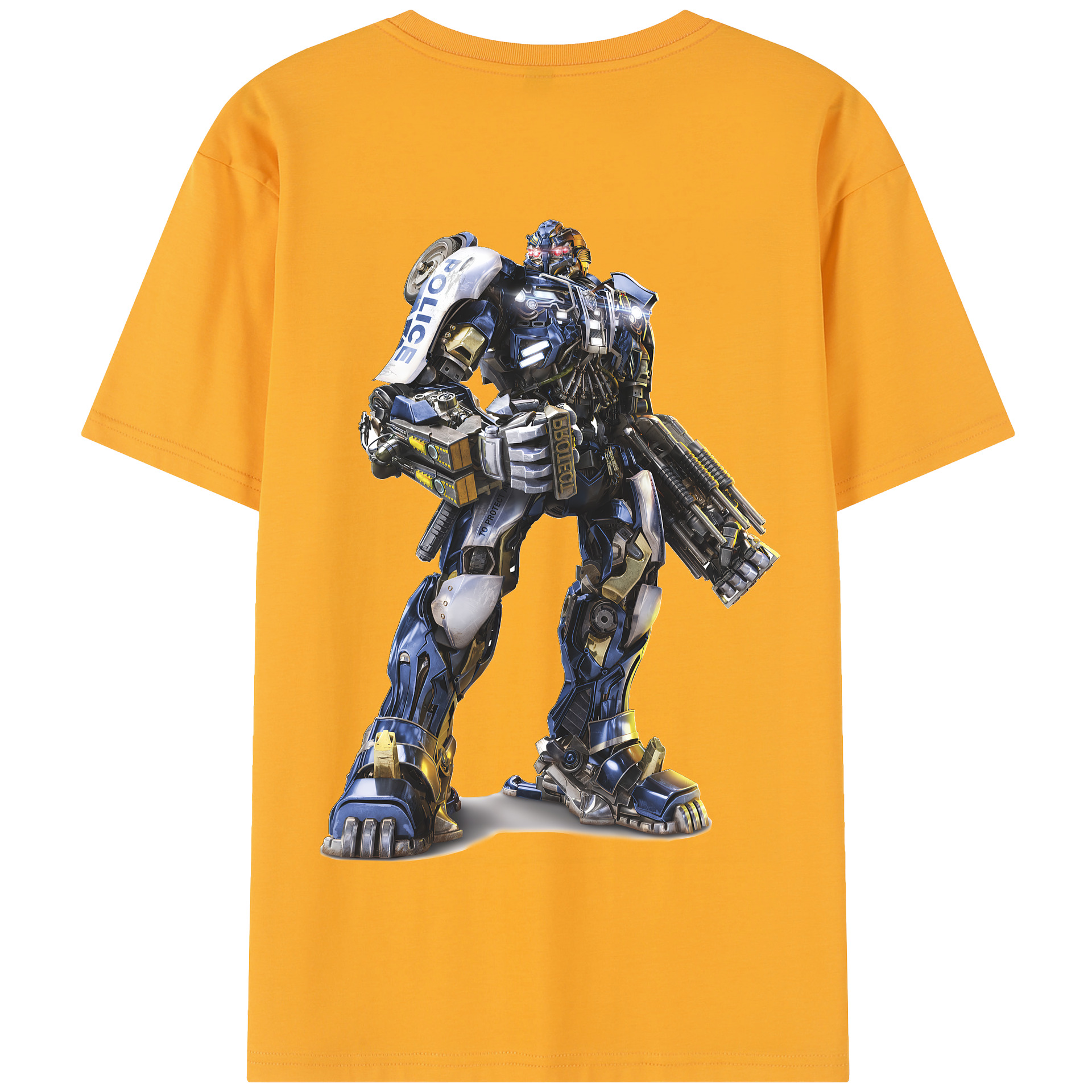 （画像用） Transformers トランスフォーマー 綿100％半袖Tシャツ（背面プリント）
