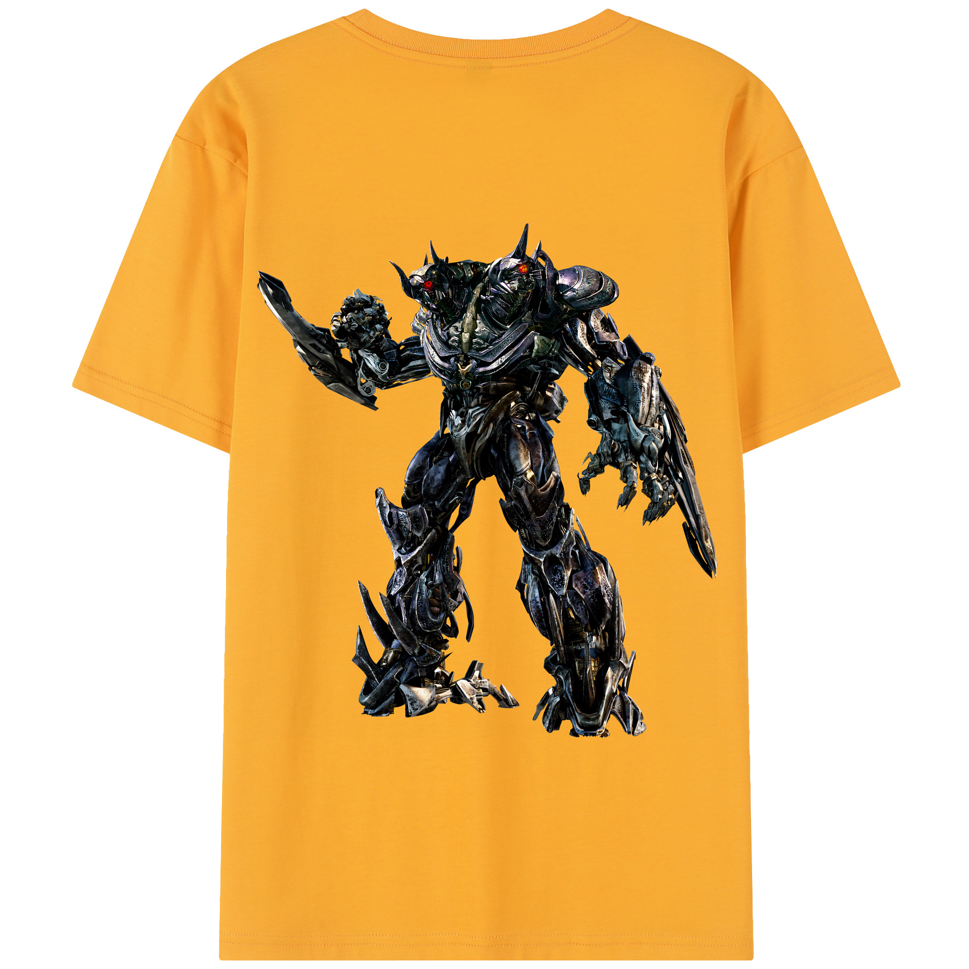 （画像用） Transformers トランスフォーマー 綿100％半袖Tシャツ（背面プリント）