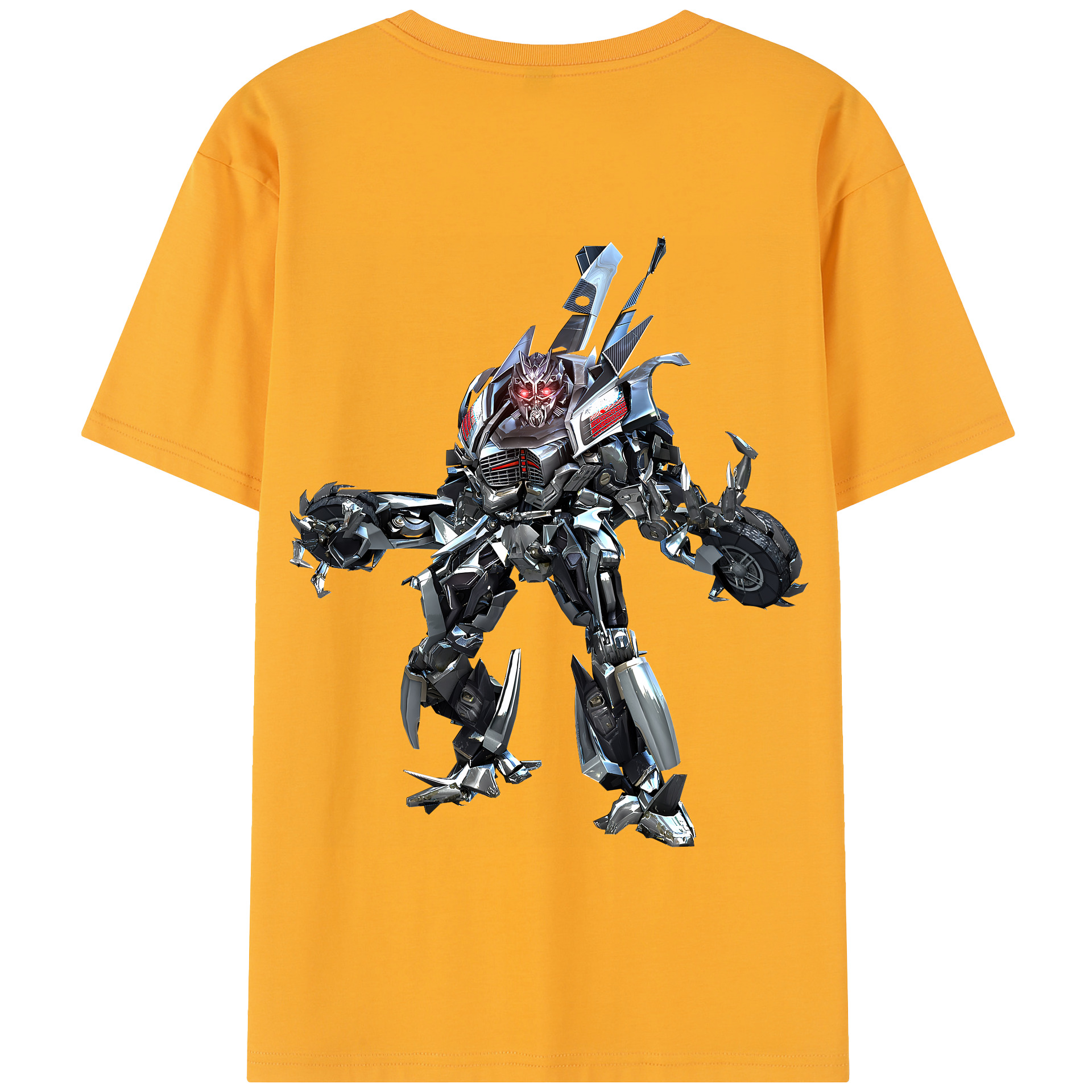 （画像用） Transformers トランスフォーマー 綿100％半袖Tシャツ（背面プリント）