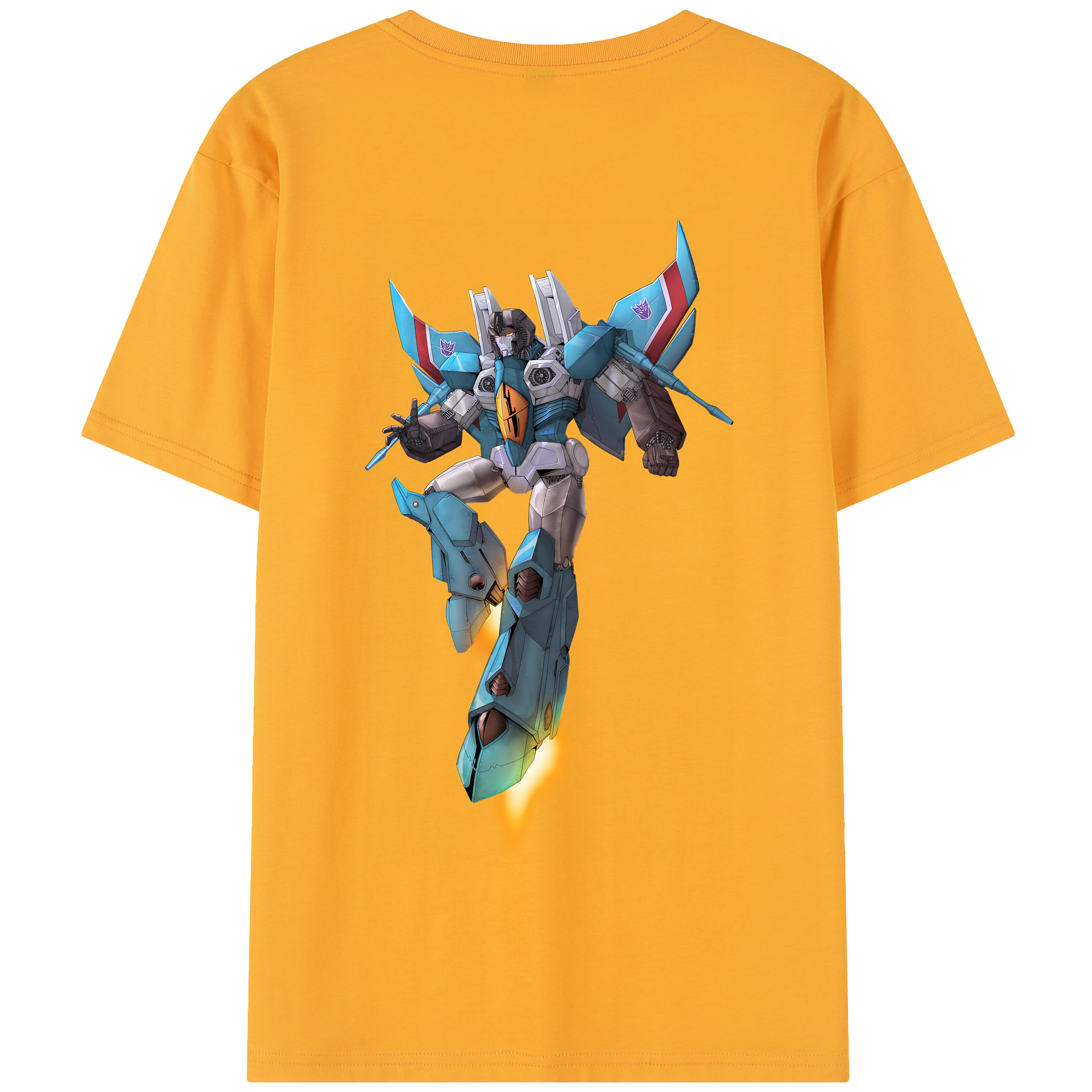 （画像用） Transformers トランスフォーマー 綿100％半袖Tシャツ（背面プリント）