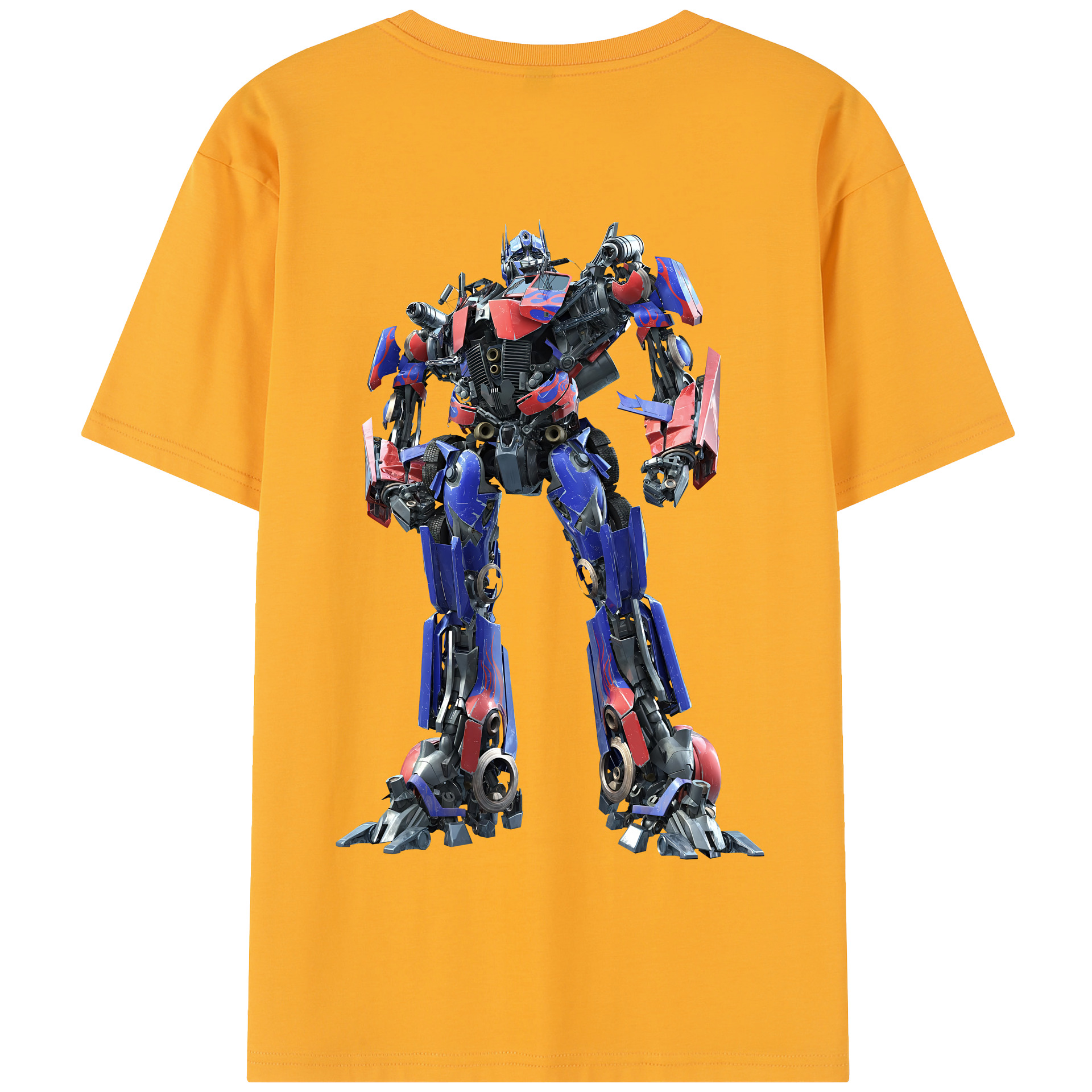 （画像用） Transformers トランスフォーマー 綿100％半袖Tシャツ（背面プリント）
