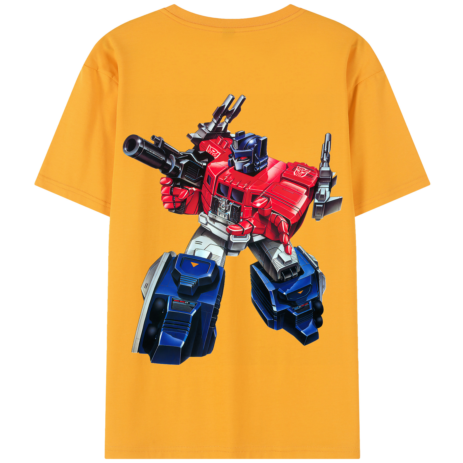 （画像用） Transformers トランスフォーマー 綿100％半袖Tシャツ（背面プリント）