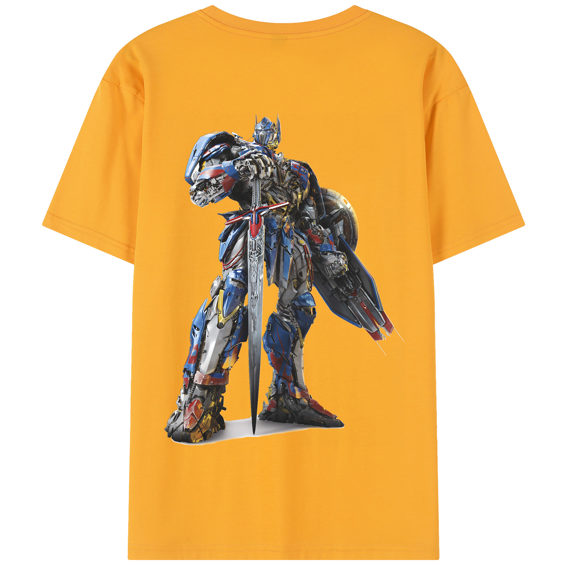 （画像用） Transformers トランスフォーマー 綿100％半袖Tシャツ（背面プリント）