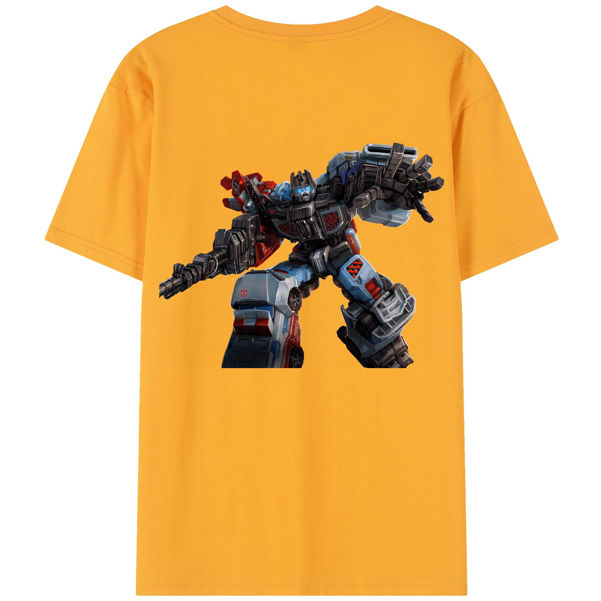 （画像用） Transformers トランスフォーマー 綿100％半袖Tシャツ（背面プリント）