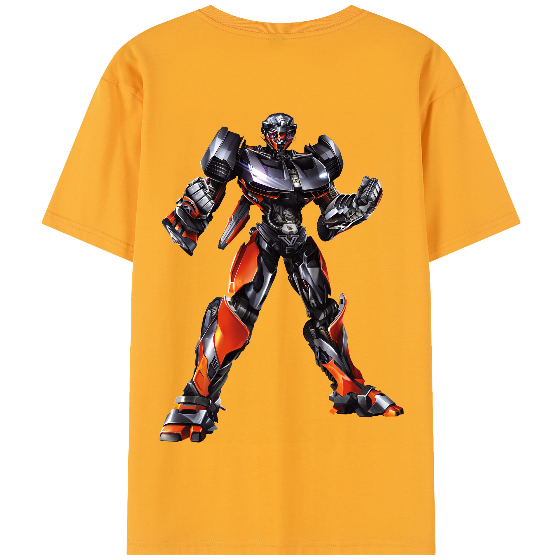 （画像用） Transformers トランスフォーマー 綿100％半袖Tシャツ（背面プリント）
