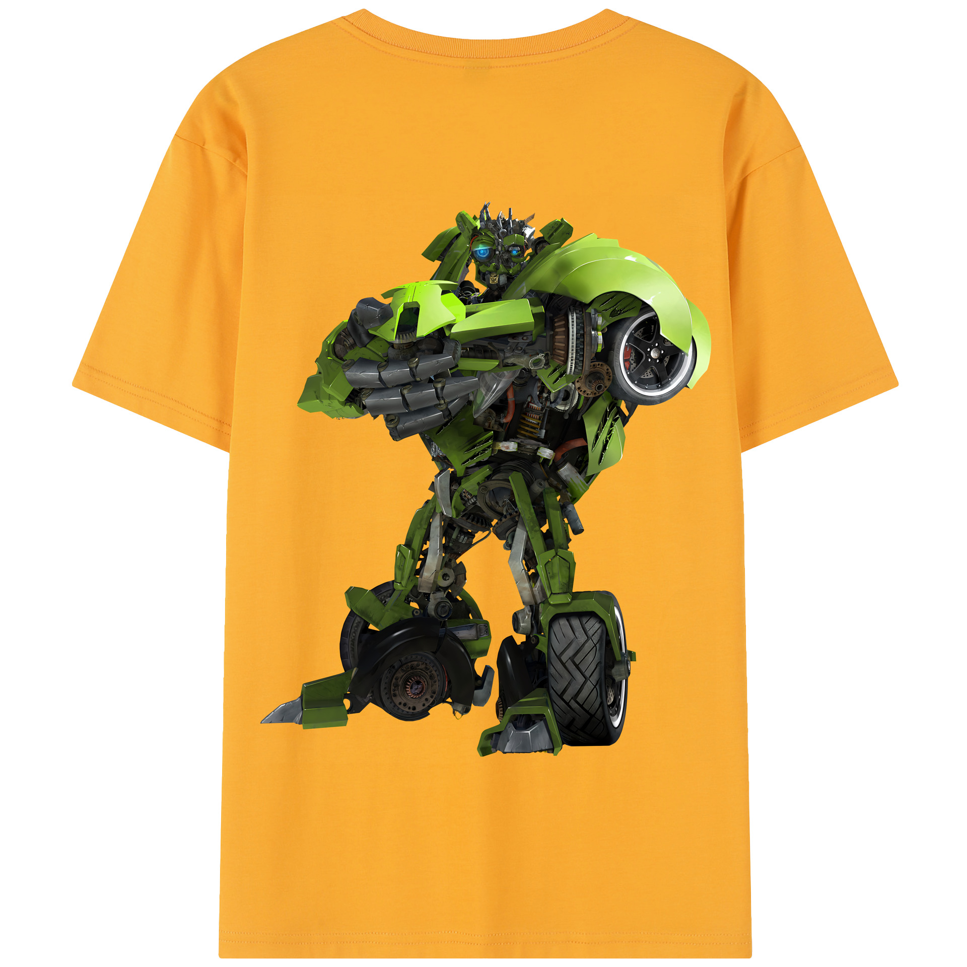 （画像用） Transformers トランスフォーマー 綿100％半袖Tシャツ（背面プリント）