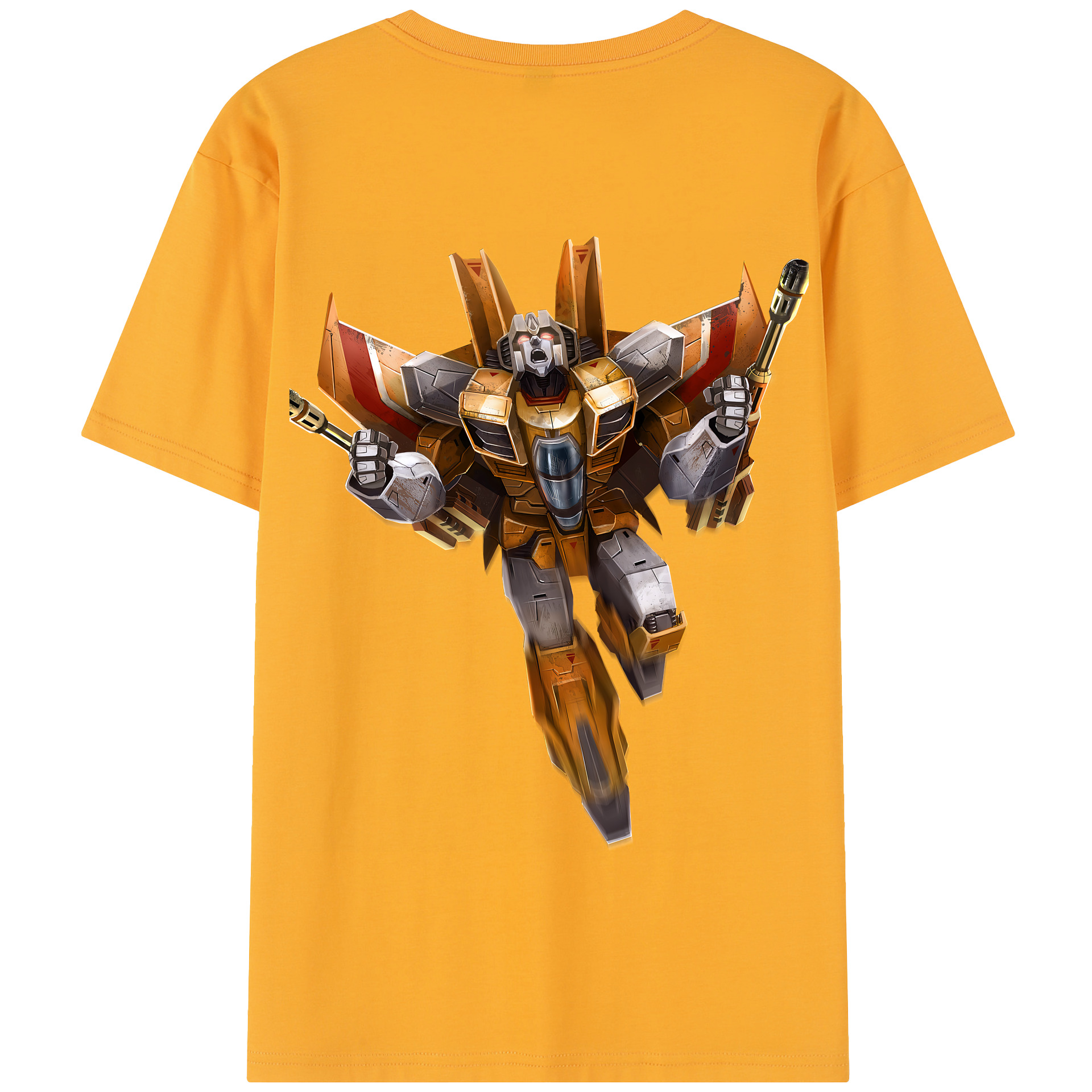 （画像用） Transformers トランスフォーマー 綿100％半袖Tシャツ（背面プリント）
