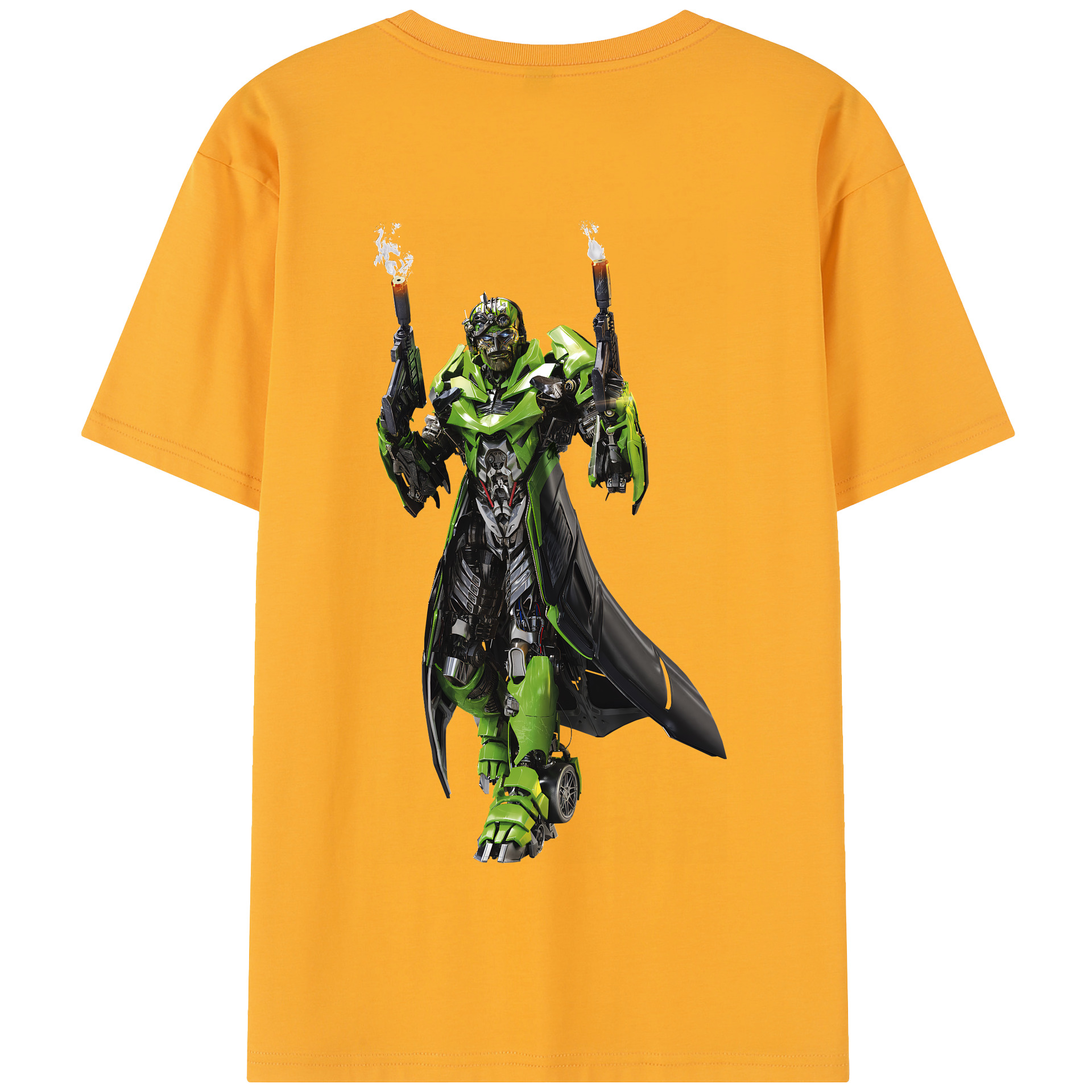 （画像用） Transformers トランスフォーマー 綿100％半袖Tシャツ（背面プリント）