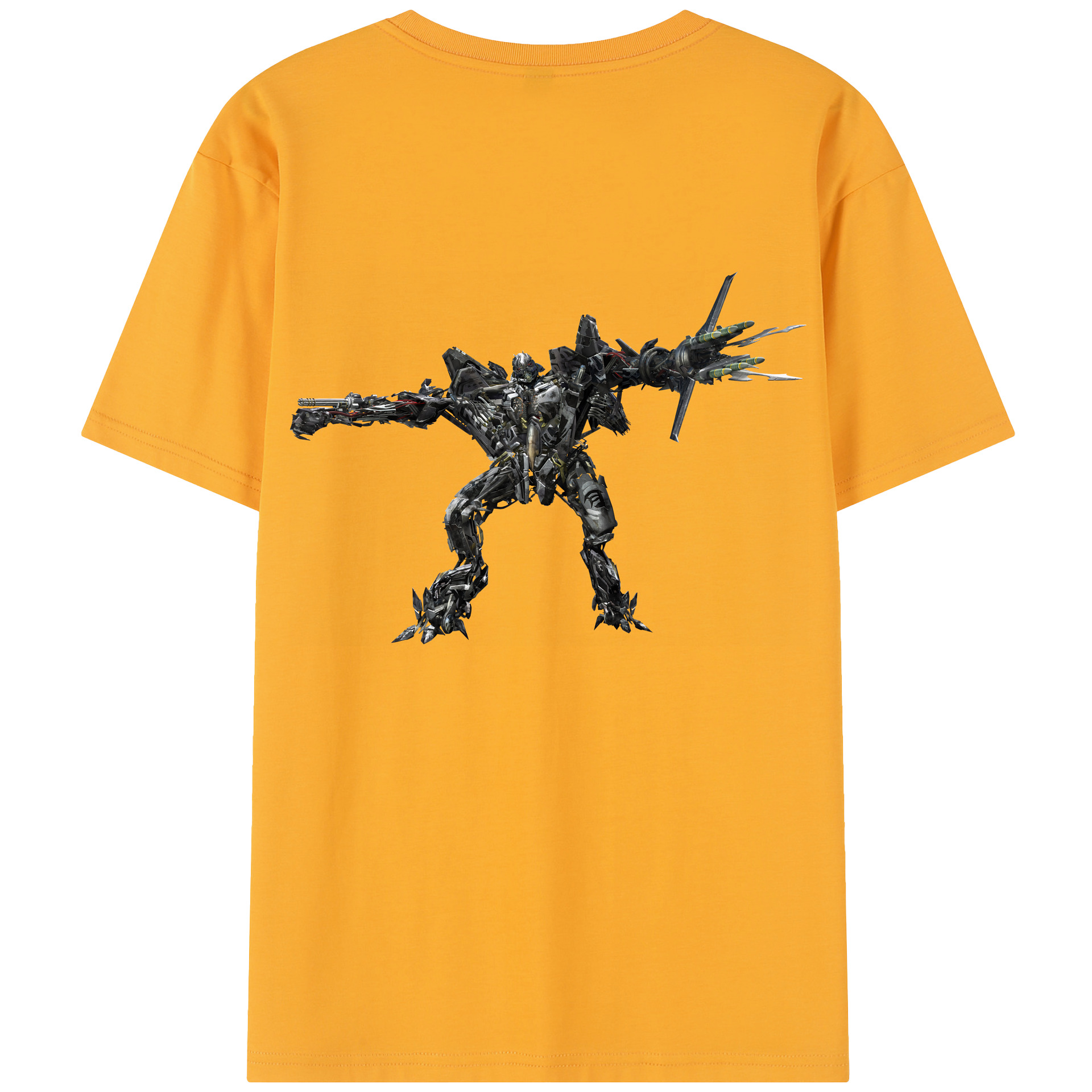 （画像用） Transformers トランスフォーマー 綿100％半袖Tシャツ（背面プリント）