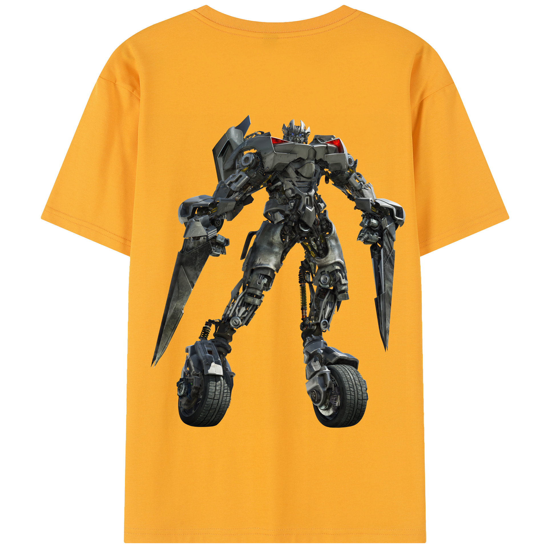 （画像用） Transformers トランスフォーマー 綿100％半袖Tシャツ（背面プリント）