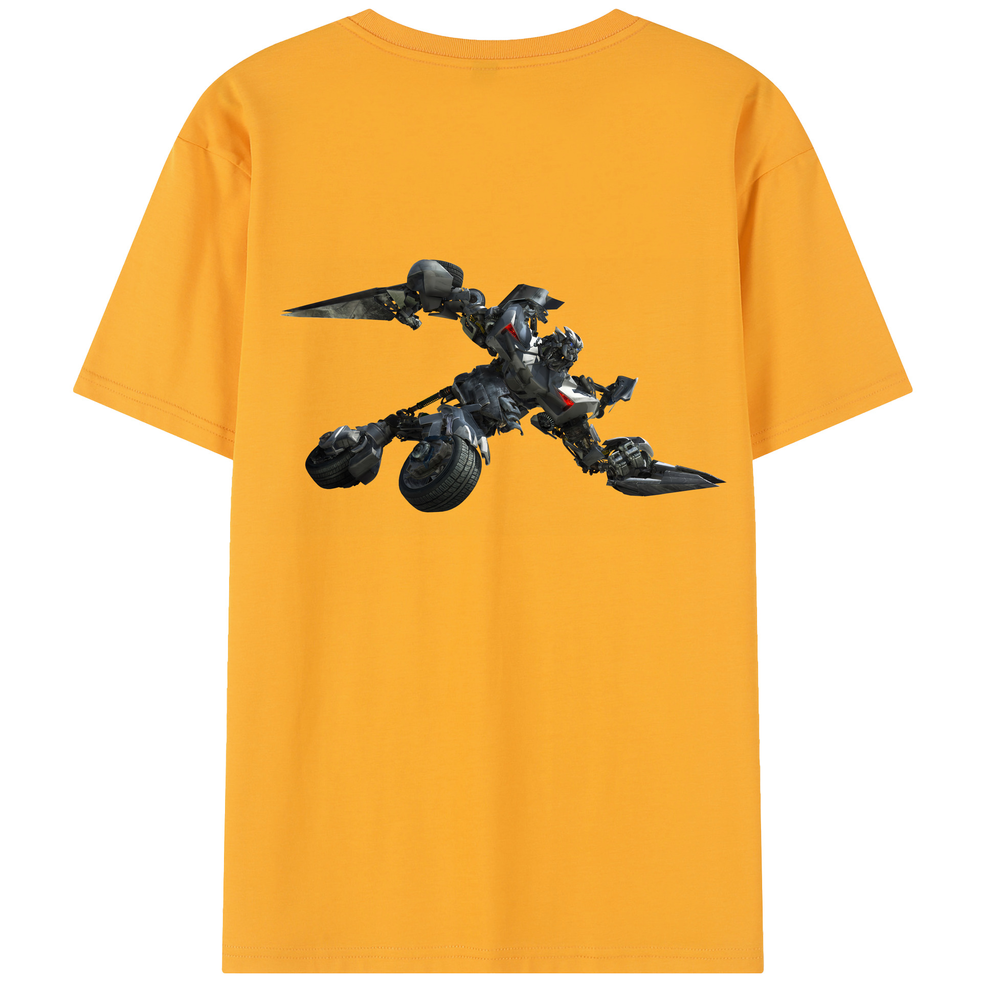 （画像用） Transformers トランスフォーマー 綿100％半袖Tシャツ（背面プリント）