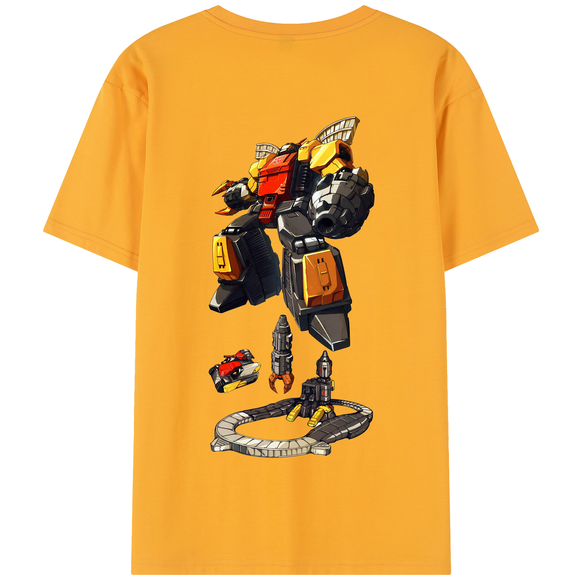 （画像用） Transformers トランスフォーマー 綿100％半袖Tシャツ（背面プリント）