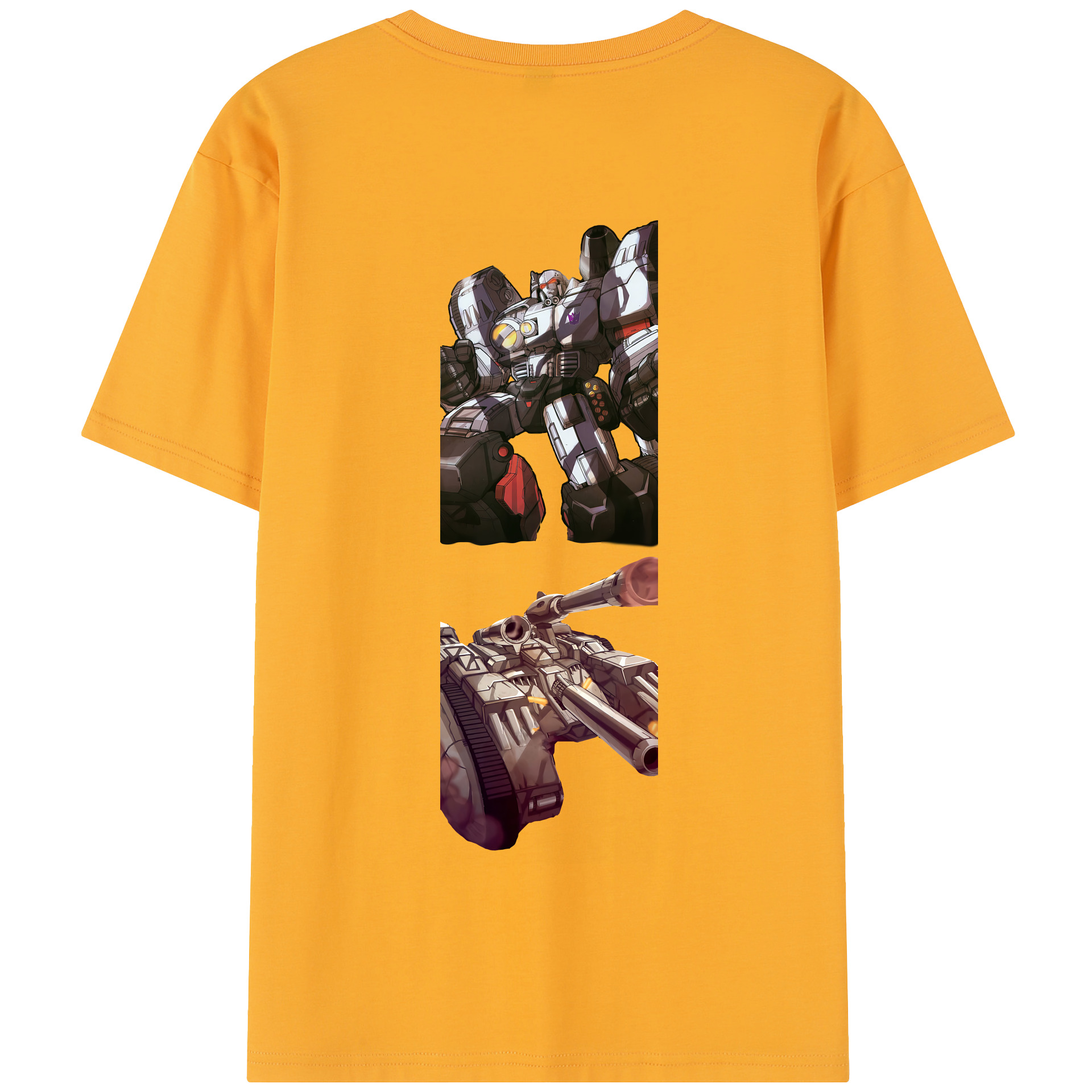 （画像用） Transformers トランスフォーマー 綿100％半袖Tシャツ（背面プリント）
