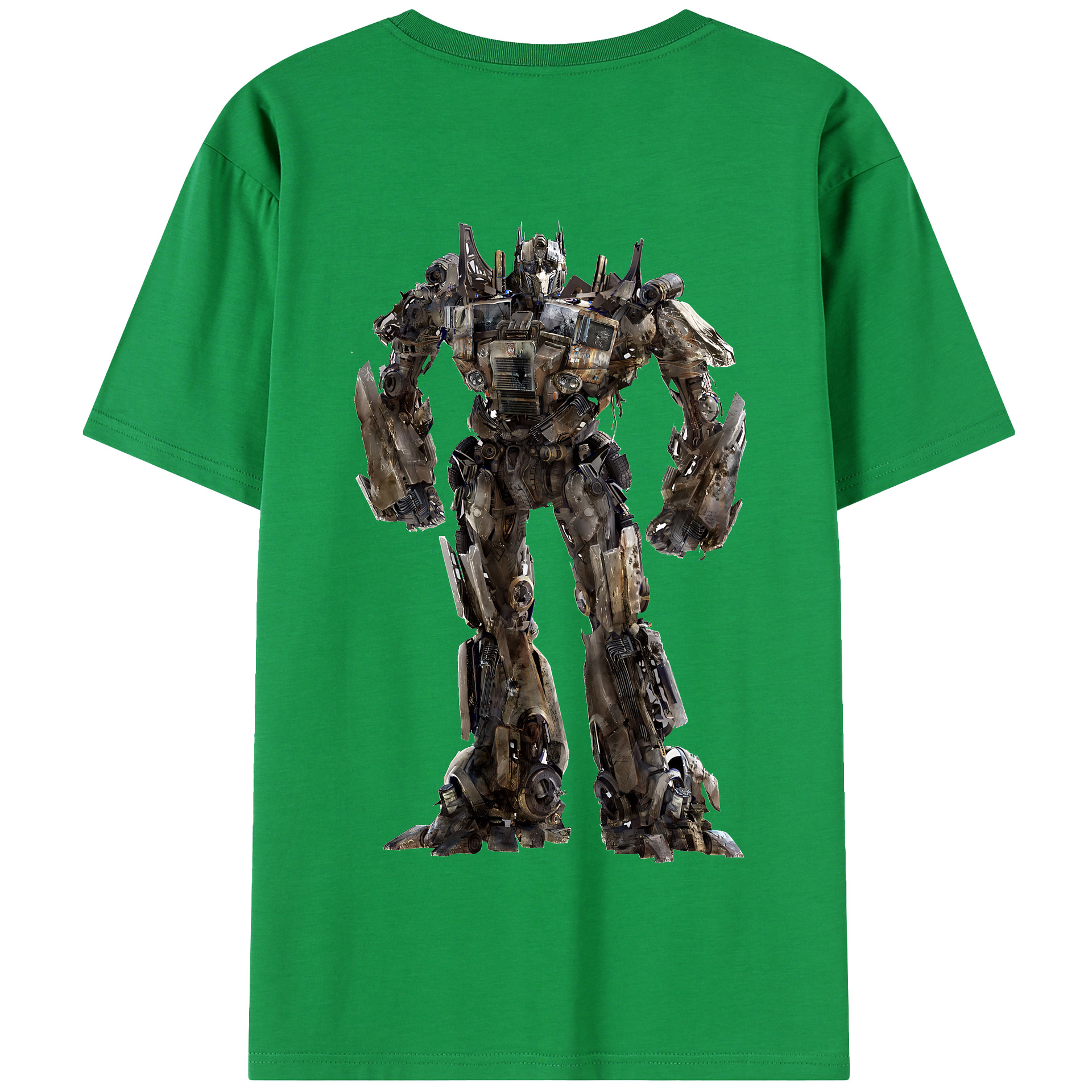 （画像用） Transformers トランスフォーマー 綿100％半袖Tシャツ（背面プリント）