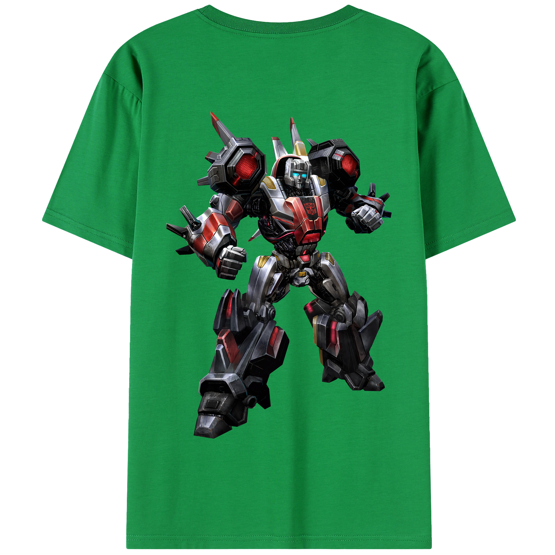 （画像用） Transformers トランスフォーマー 綿100％半袖Tシャツ（背面プリント）