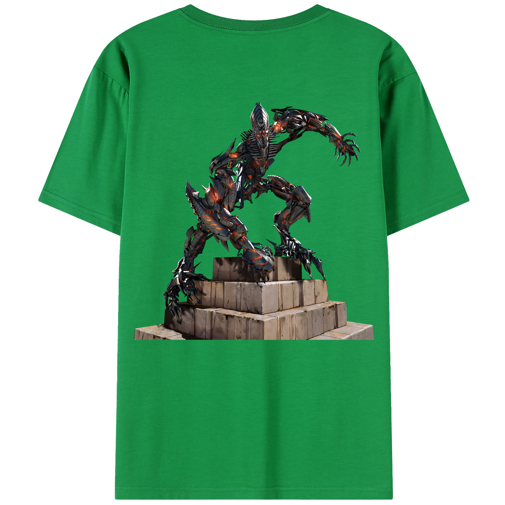 （画像用） Transformers トランスフォーマー 綿100％半袖Tシャツ（背面プリント）