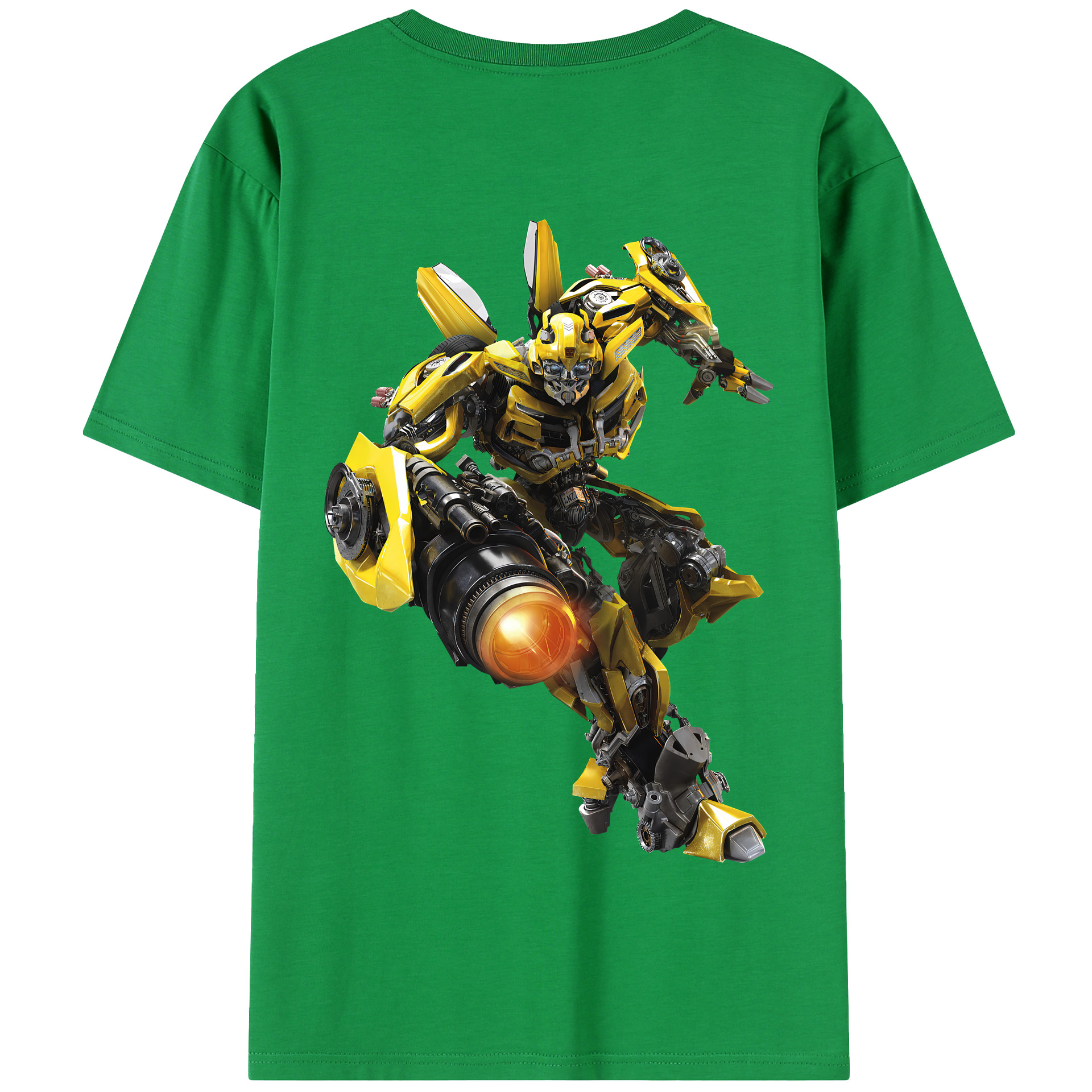 （画像用） Transformers トランスフォーマー 綿100％半袖Tシャツ（背面プリント）