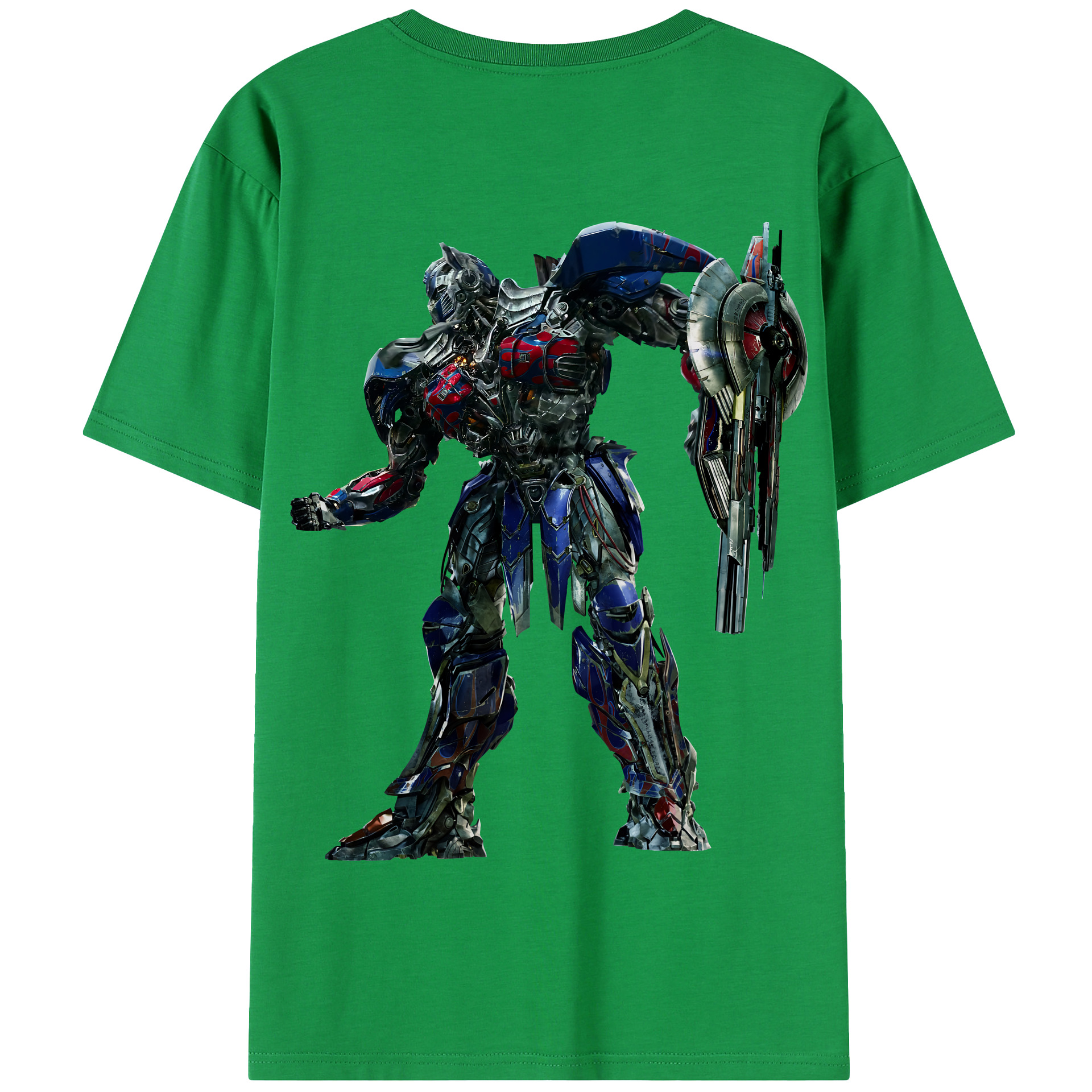 （画像用） Transformers トランスフォーマー 綿100％半袖Tシャツ（背面プリント）