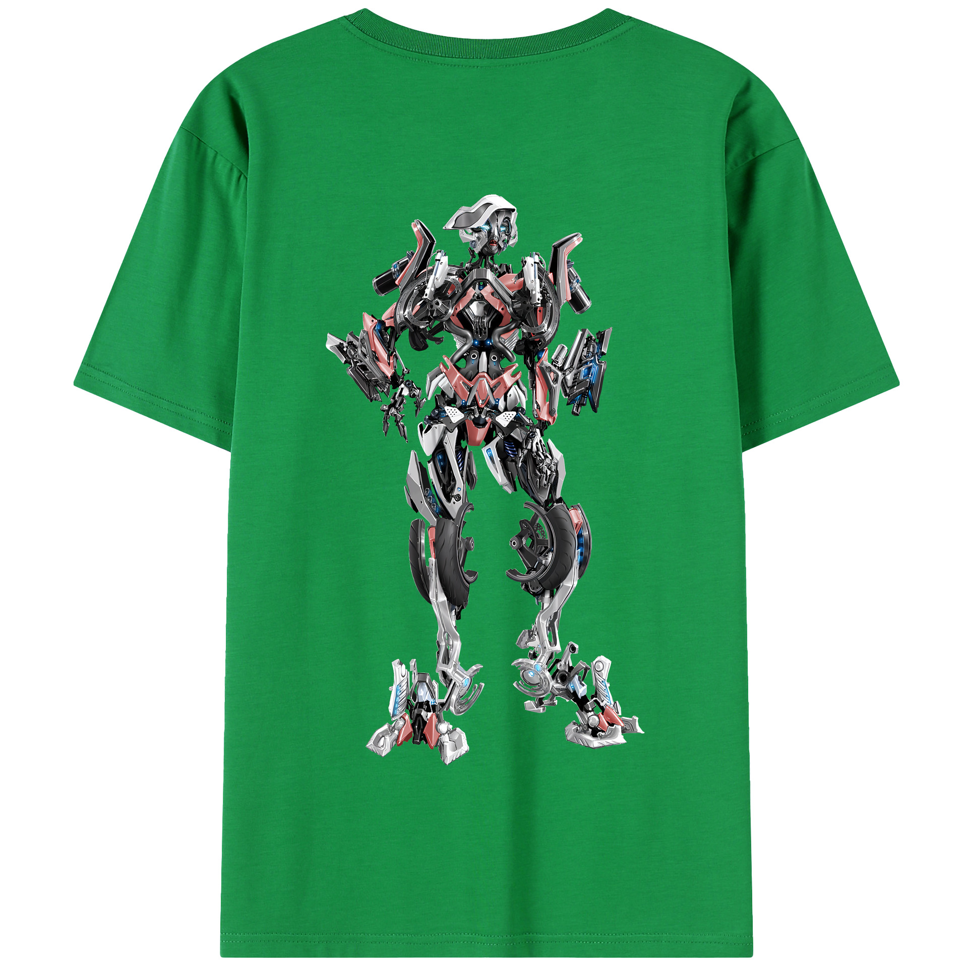 （画像用） Transformers トランスフォーマー 綿100％半袖Tシャツ（背面プリント）