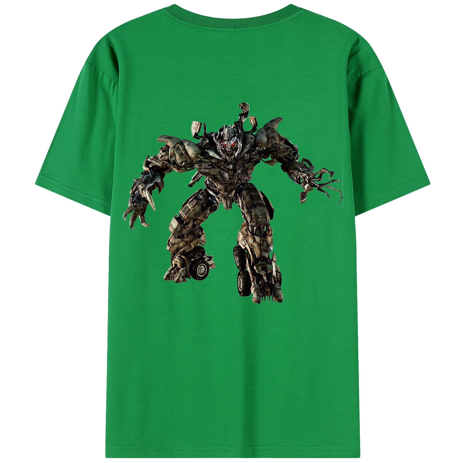 （画像用） Transformers トランスフォーマー 綿100％半袖Tシャツ（背面プリント）